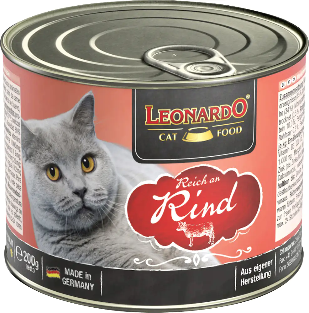 Leonardo Katzennassfutter Rind 200 g Leonardo Katzennassfutter Rind 200 g