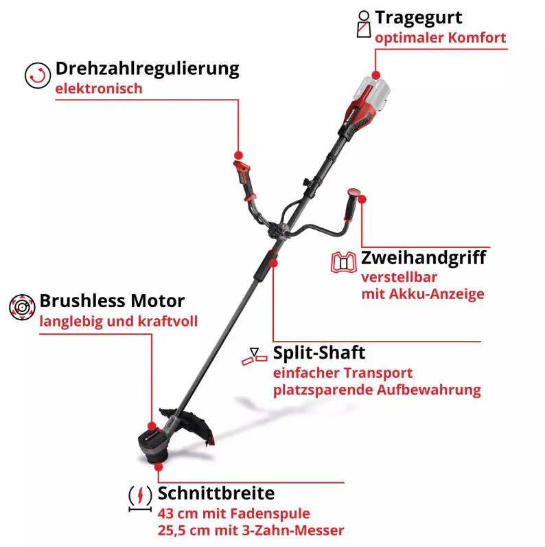 Einhell Akku-Sense GP-BC 36/430 Li BL-Solo