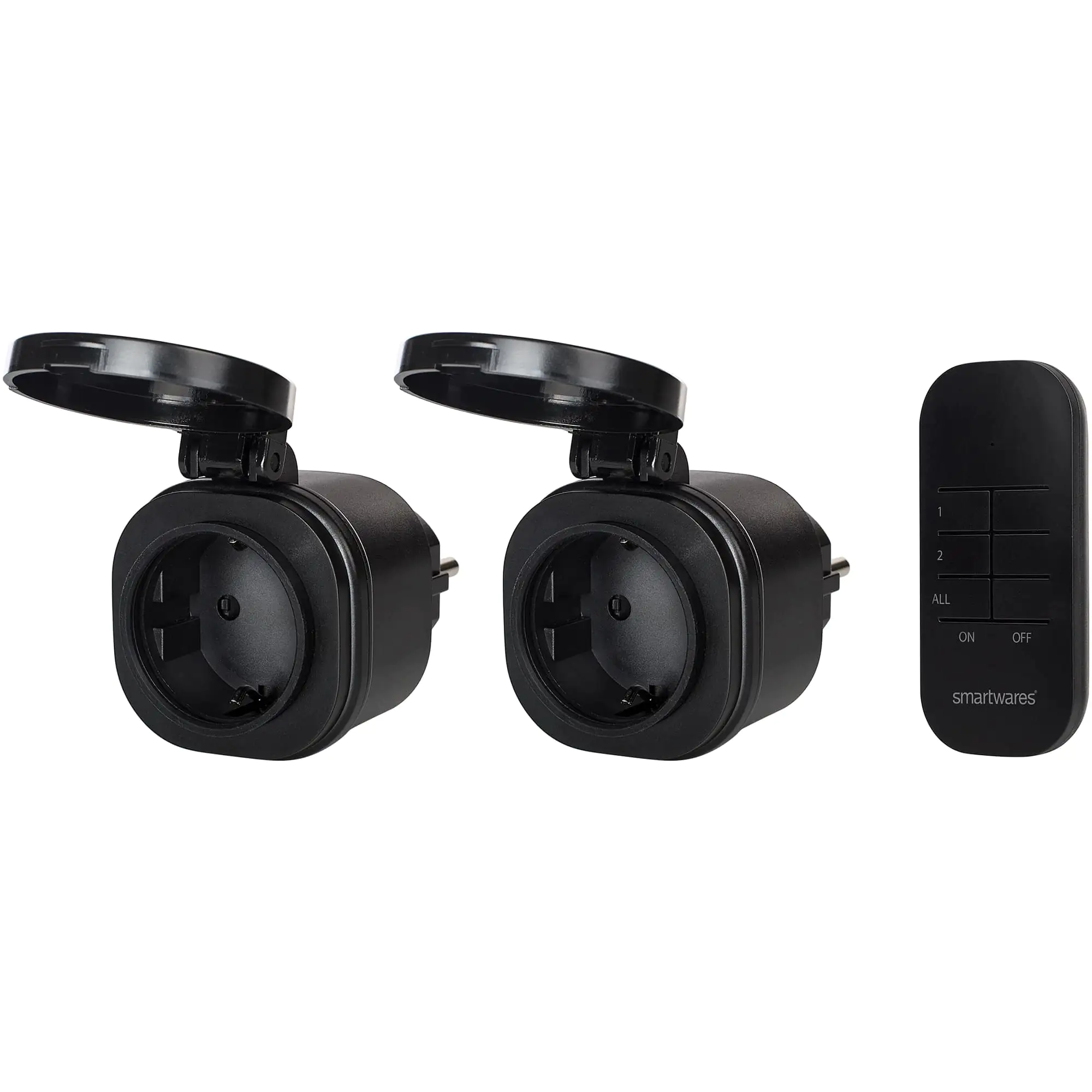 8711658435169 Smartwares Mini-Außenschalter-Set Plug&Connect 2 Mini-Funk-Steckdosen
