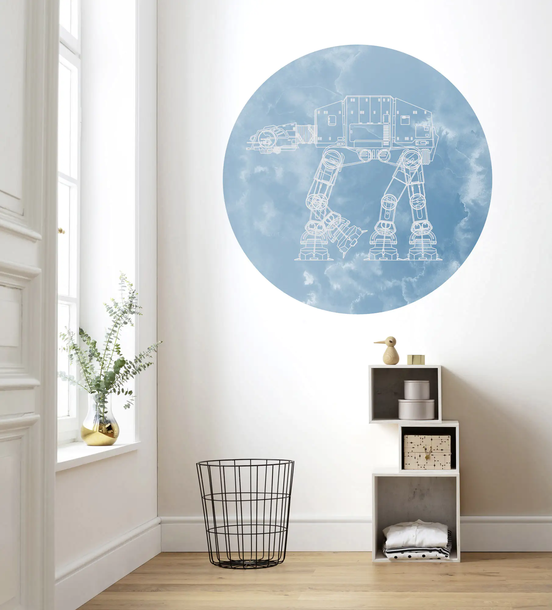 Komar Vlies Fototapete Dot Star Wars AT-AT Ø 128 cm, selbstklebend Komar Vlies Fototapete Dot Star Wars AT-AT Ø 128 cm, selbstklebend