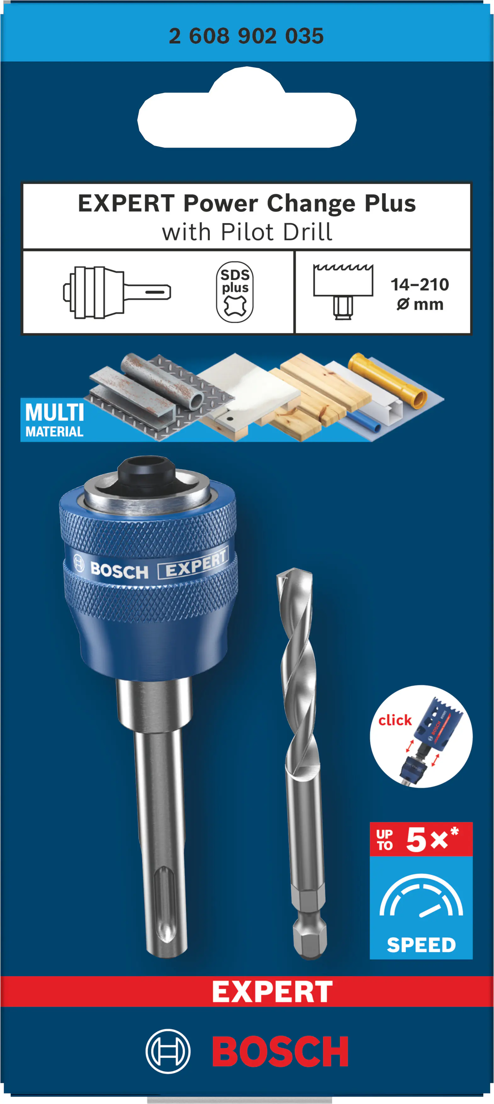 Bosch Expert Zentrierbohrer Power Change Plus SDS plus Ø 7,15 × 85 mm