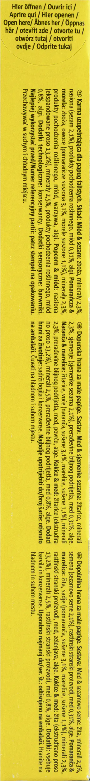 Vitakraft Kräcker®Trio Honig Orange PopCorn 3 Stück / 80 g Vitakraft Kräcker®Trio Honig Orange PopCorn 3 Stück / 80 g