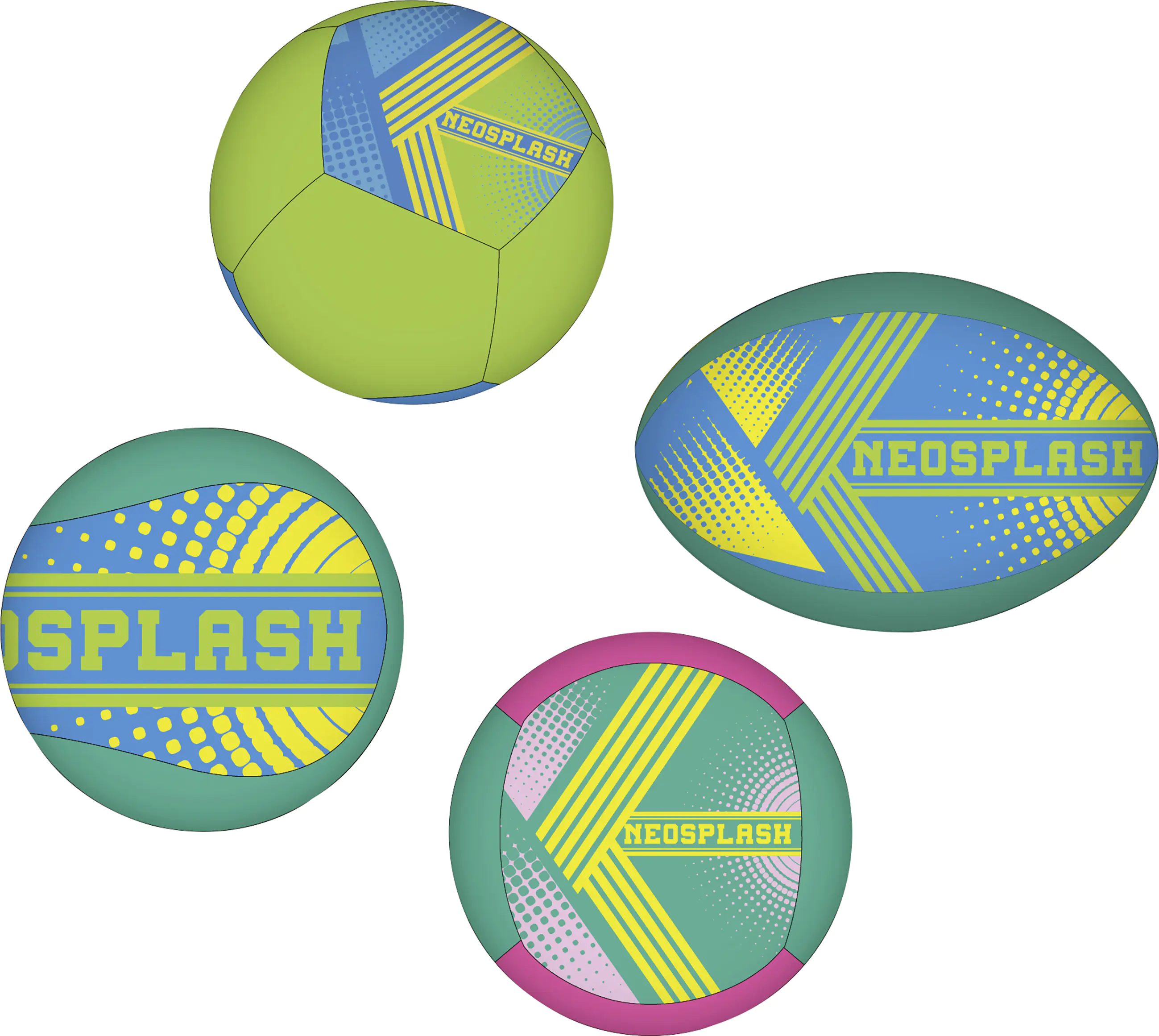 Ballsortiment aus Neopren Ballsortiment aus Neopren