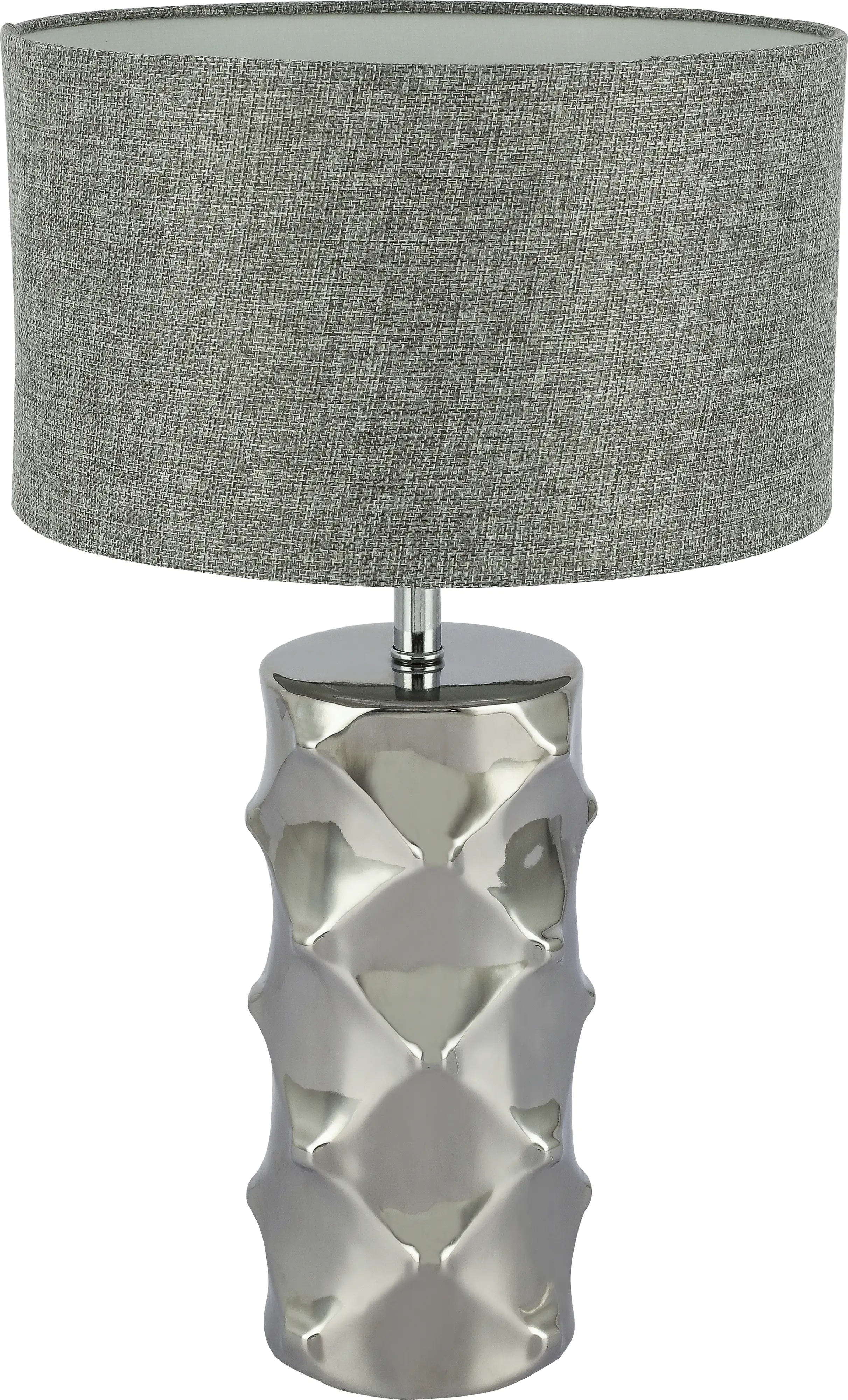 Globo Tischleuchte Tracey grau E27, grau, dimmbar Globo Tischleuchte Tracey grau E27, grau, dimmbar