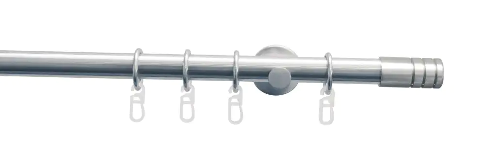 Gardinia Stilgarnitur Zylinder edelstahl, 120 cm, Ø 20 mm Gardinia Stilgarnitur Zylinder edelstahl, 120 cm, Ø 20 mm