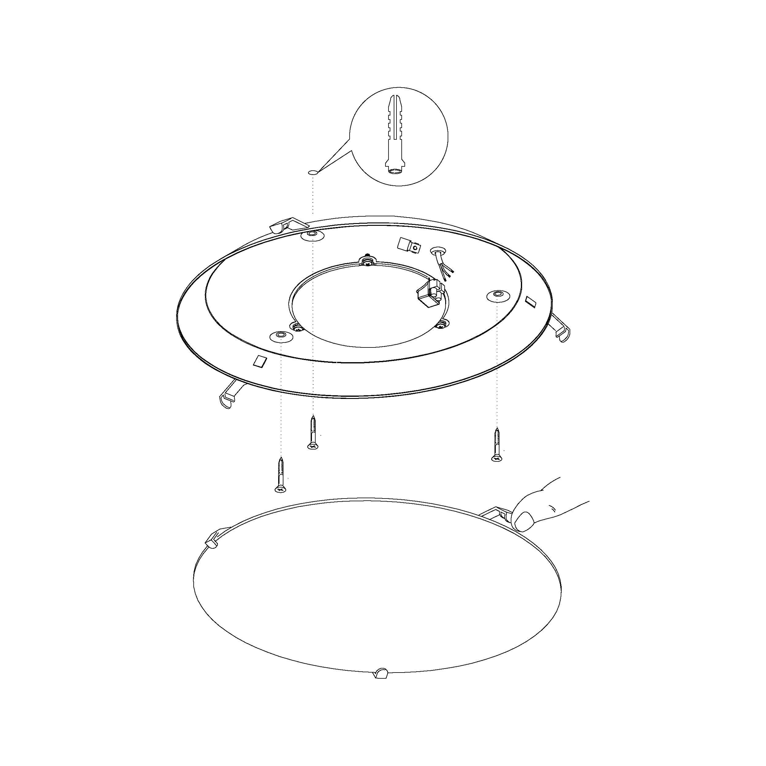 Eglo Led Wand- Deckenleuchte Montenovo weiß gold