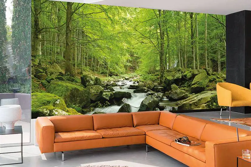 papermoon Vlies- Fototapete Digitaldruck 350 x 260 cm Soft Water Stream