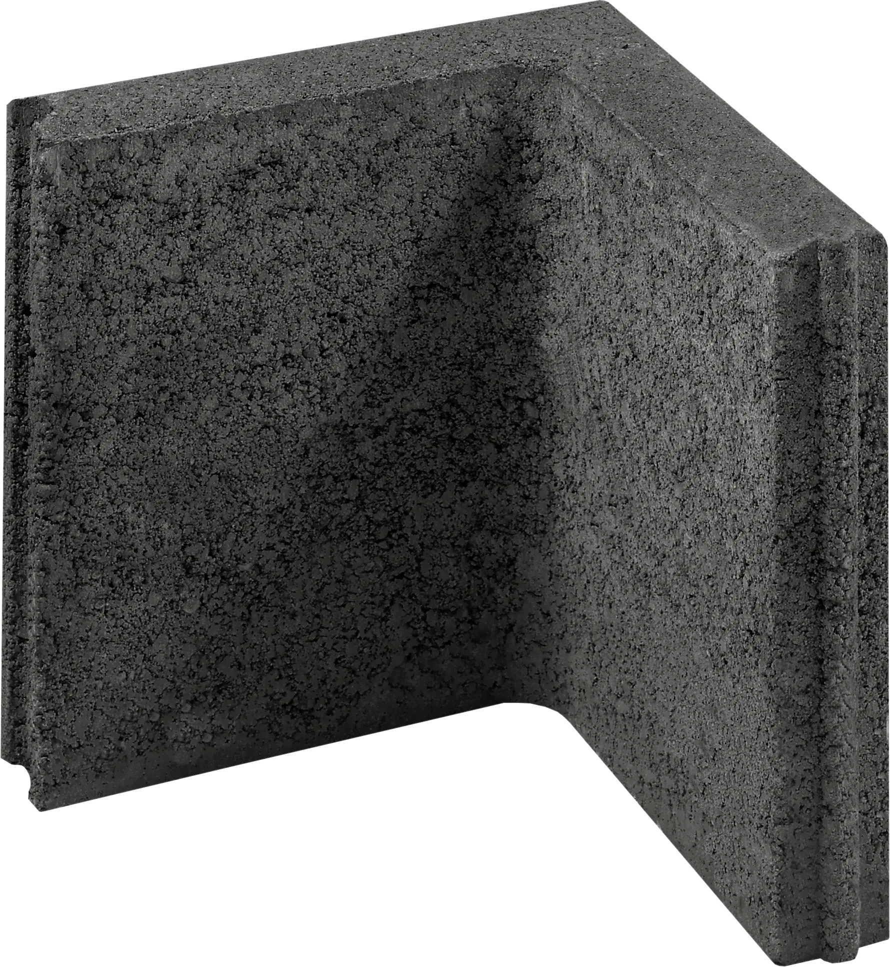 Kann Randstein Ecke mit Nut- und Feder 25 x 25 x 5 cm anthrazit Kann Randstein Ecke mit Nut- und Feder 25 x 25 x 5 cm anthrazit
