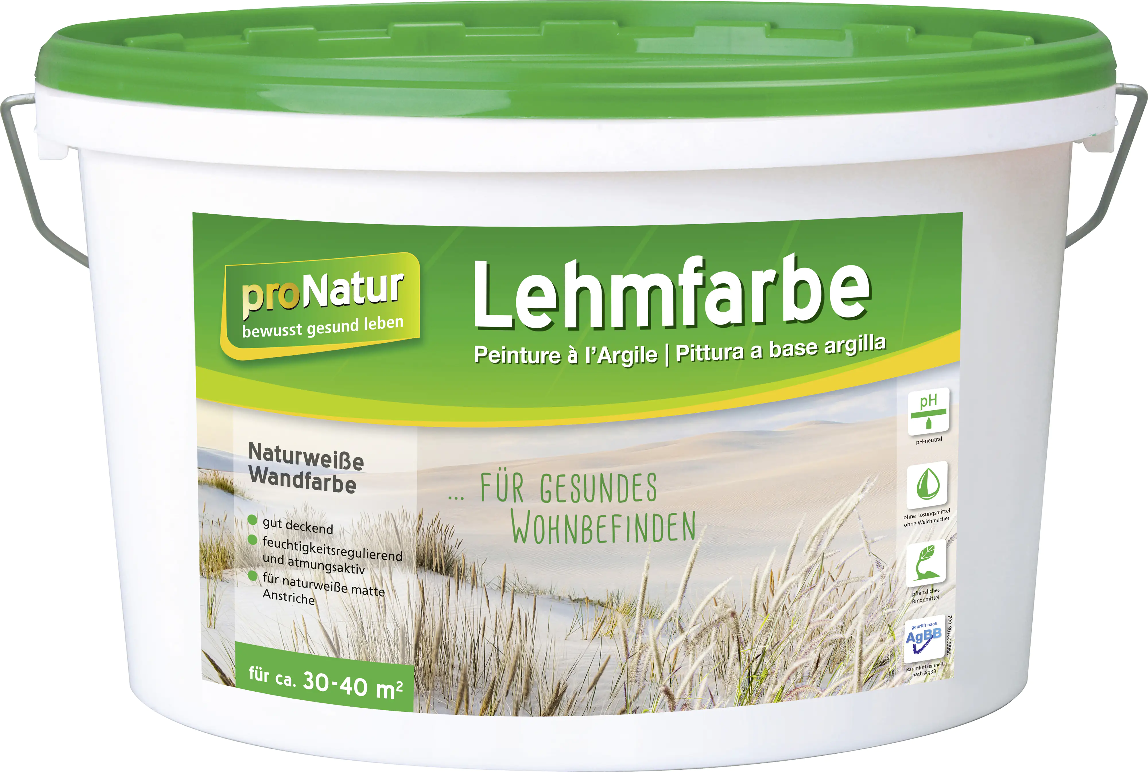 Pronatur Lehmfarbe Naturweiß 5 L weiß Pronatur Lehmfarbe Naturweiß 5 L weiß
