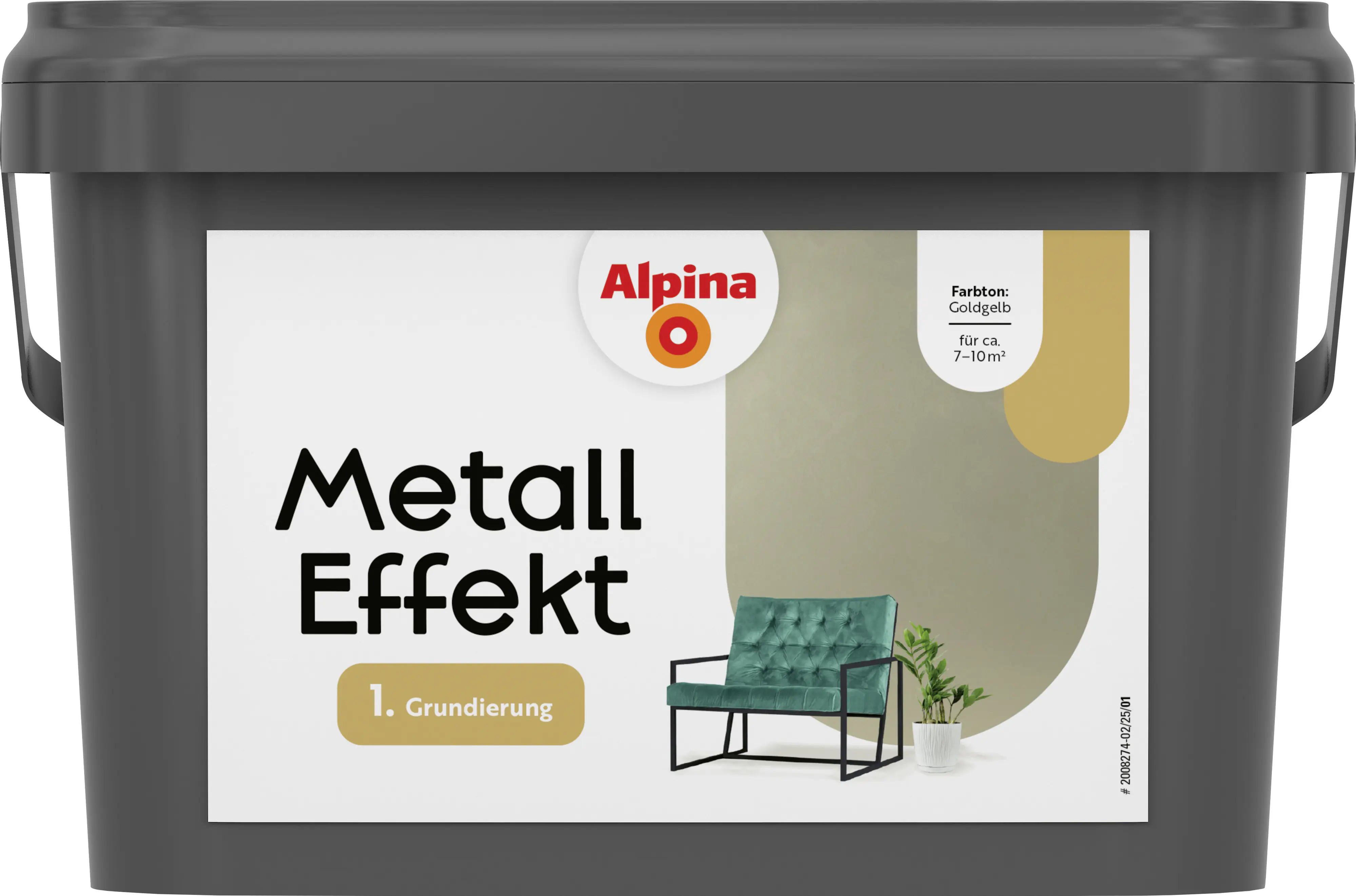 Alpina Grundierung für Effektfarben Metall goldgelb 2,5 L Alpina Grundierung für Effektfarben Metall goldgelb 2,5 L
