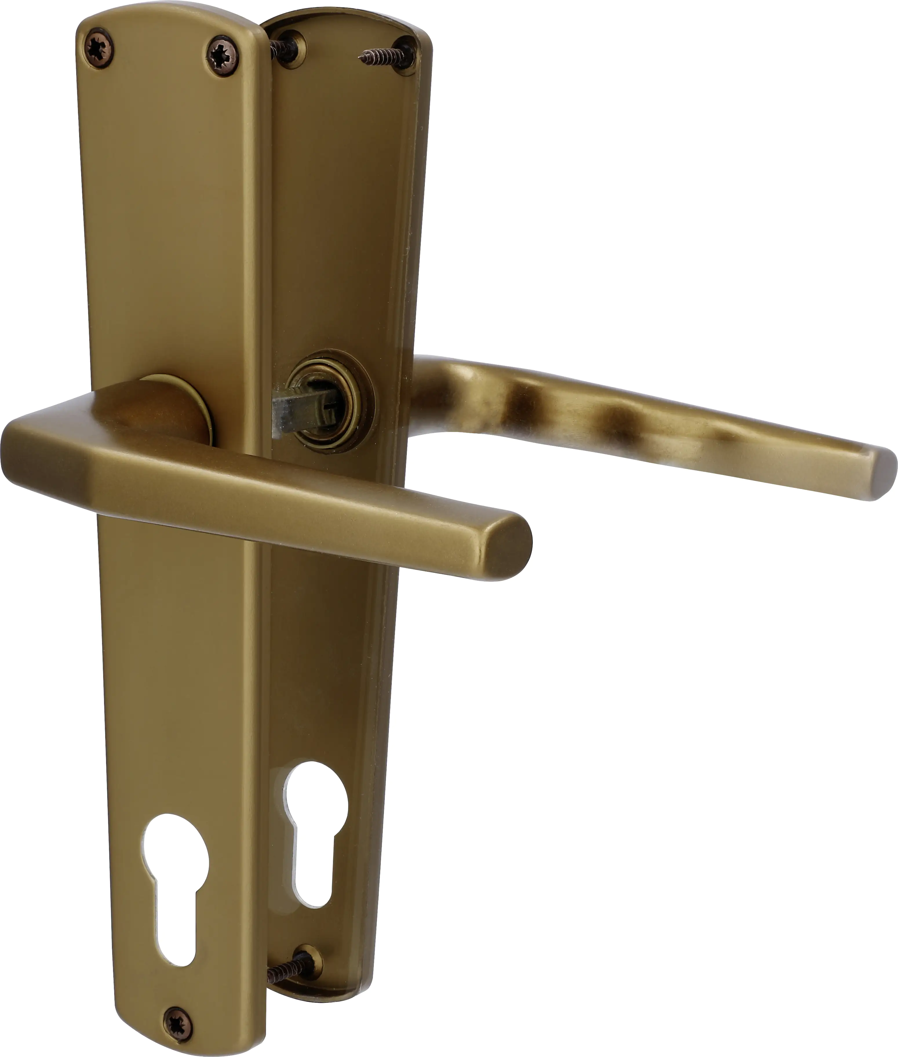 Alpertec PZ-Langschildgarnitur Phil Aluminium bronze abgerundet Alpertec PZ-Langschildgarnitur Phil Aluminium bronze abgerundet