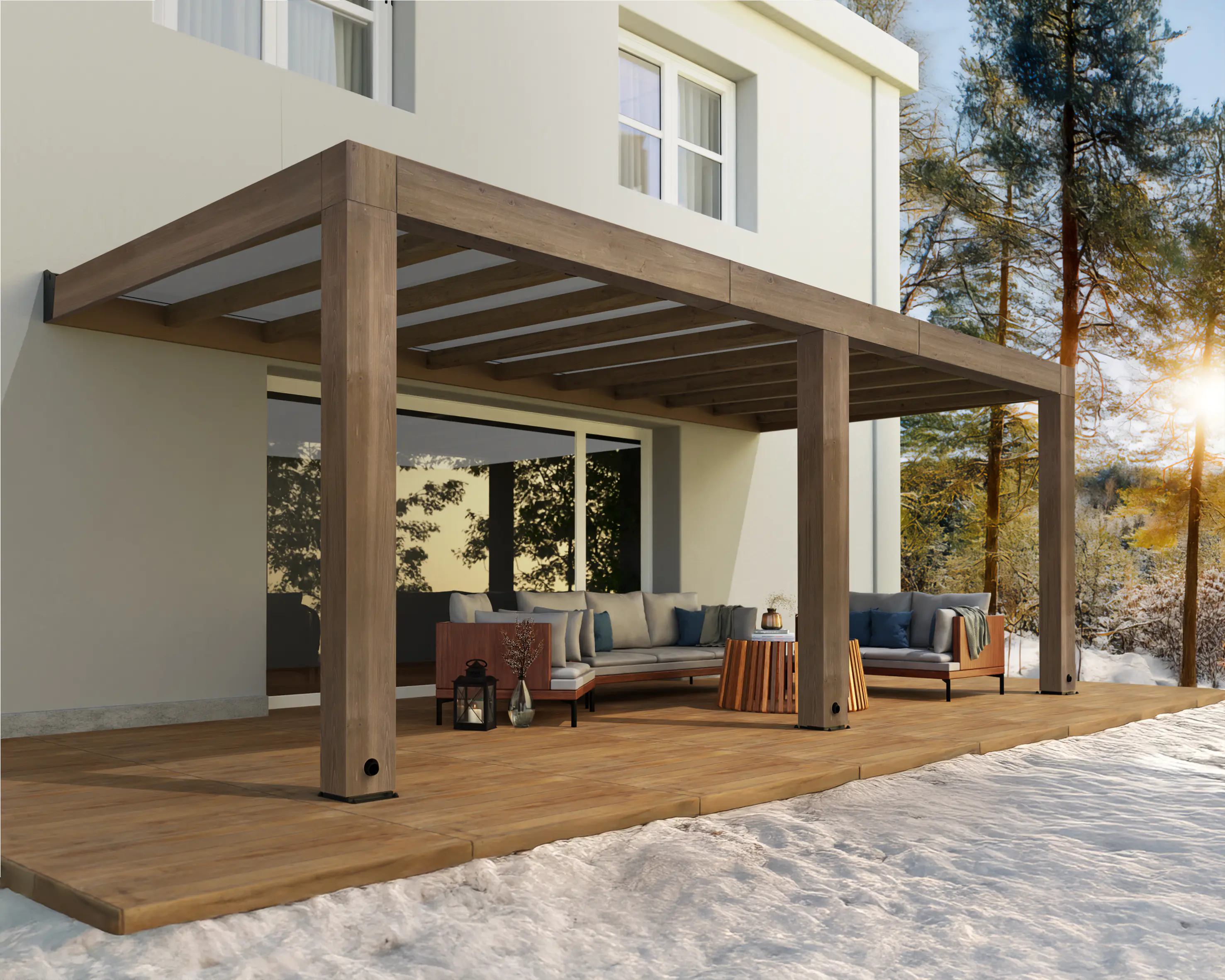 Canopia Terrassenüberdachung Helsinki Holz 665 x 294 cm braun Canopia Terrassenüberdachung Helsinki Holz 665 x 294 cm braun