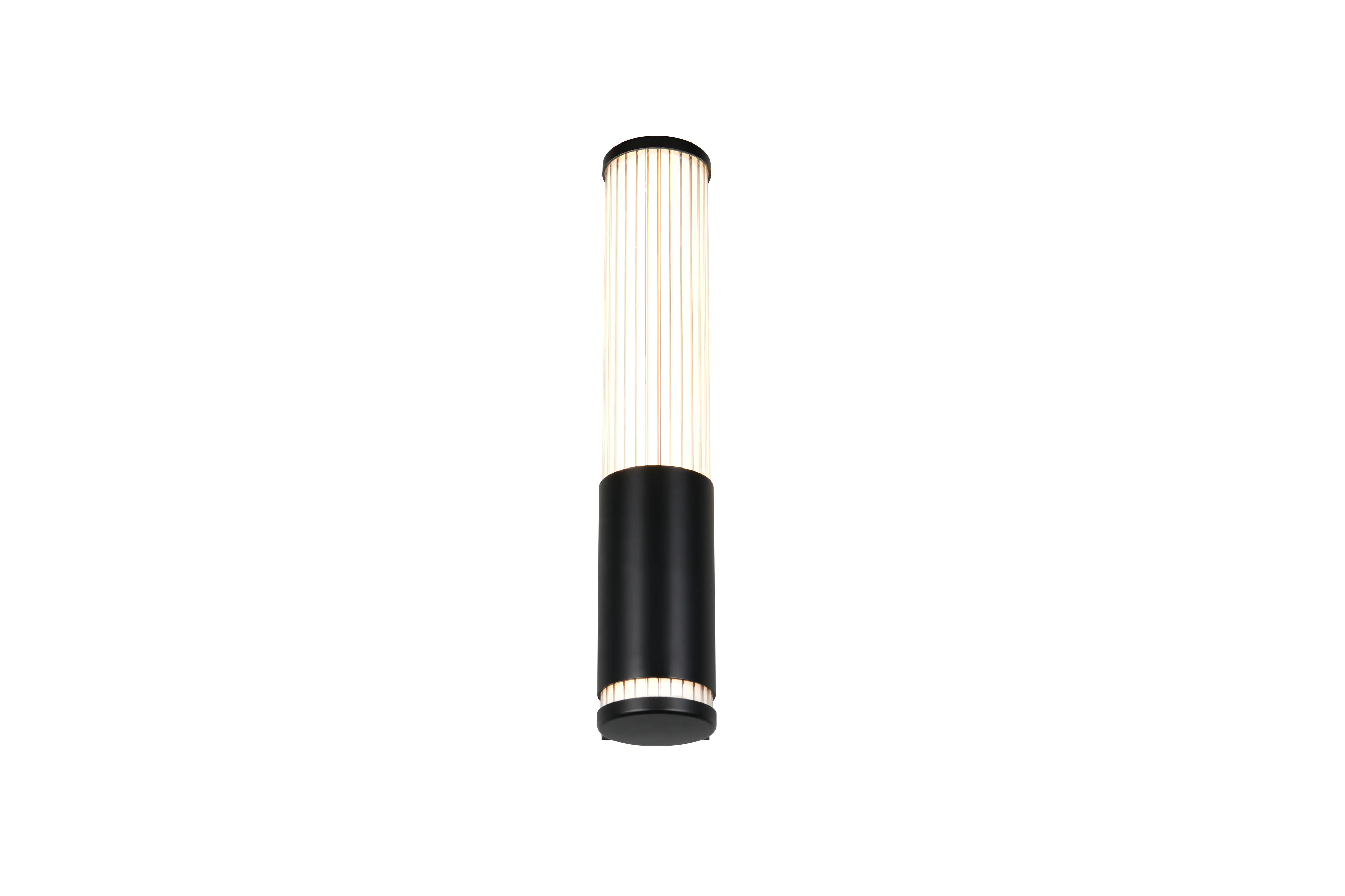 Trio LED-Wandleuchte Stefano schwarz matt 5,2 x 29 cm Steckdose 