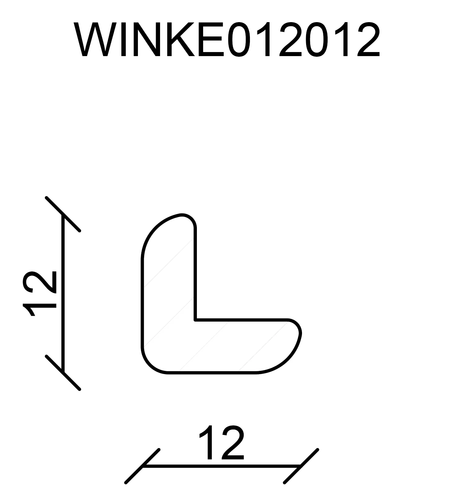 FN Neuhofer Winkelleiste 100 cm 12 x 12 mm Fichte oder Kiefer