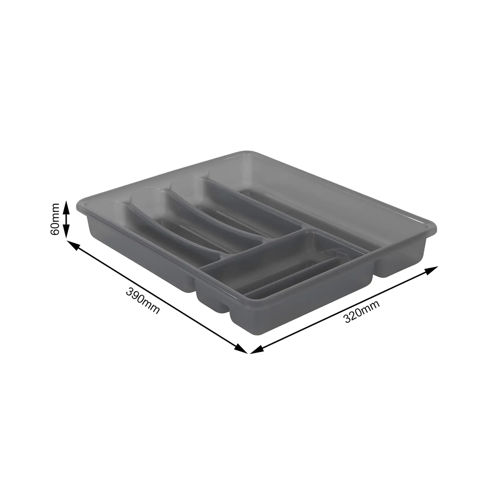 Rotho Besteckkasten Basic 6 Fächer