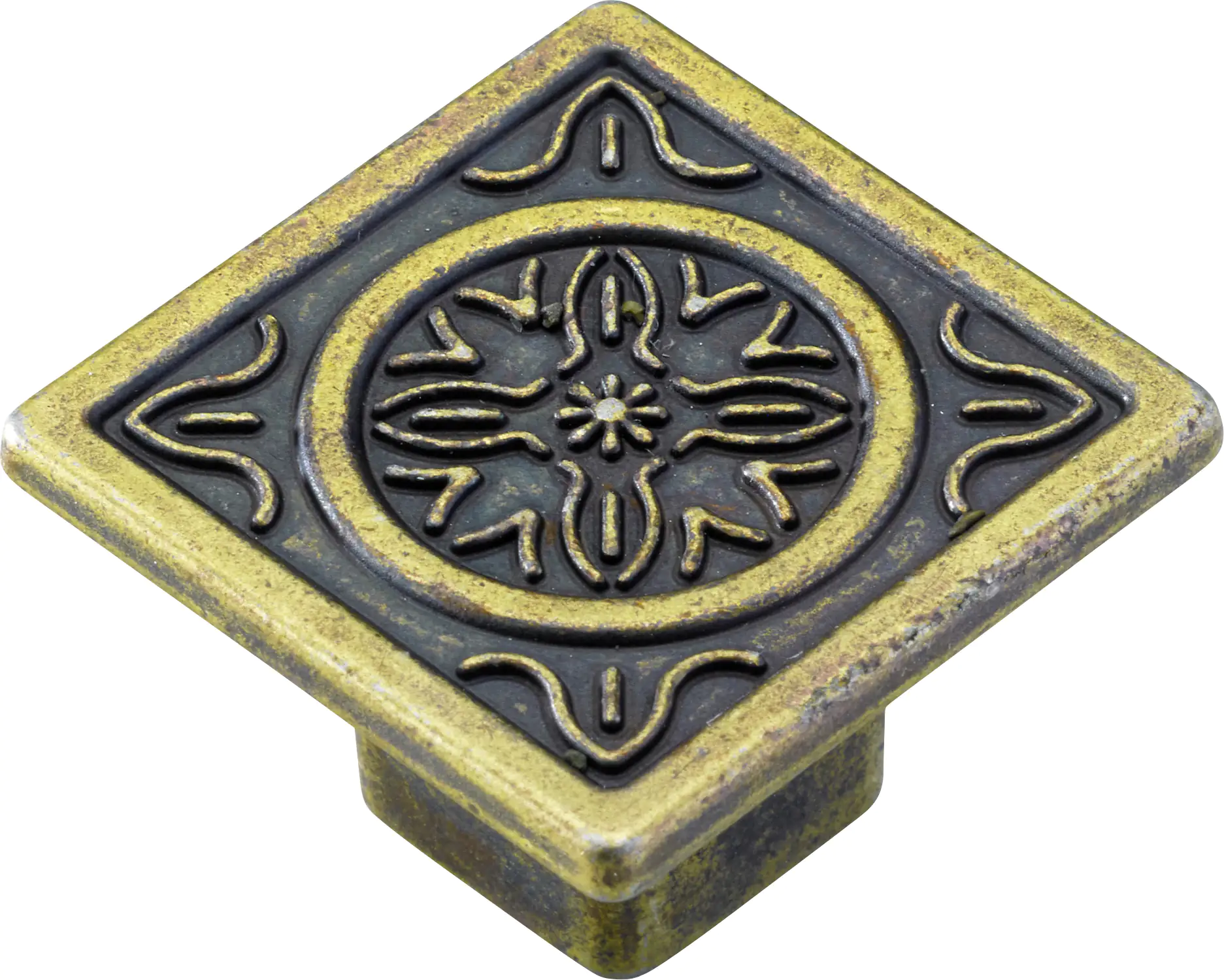 Hettich Möbelknopf Zinkdruckguss gold 35,0 x 35,0 mm - 1 Stück