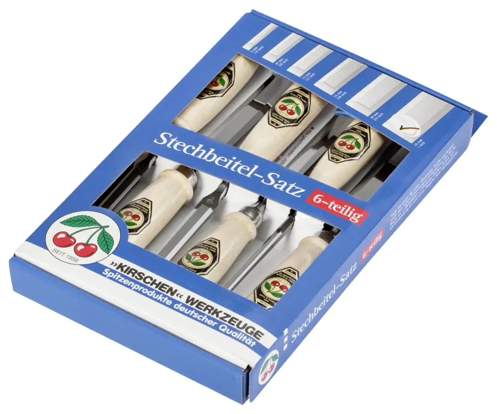 Kirschen Stechbeitel-Satz 6-teilig