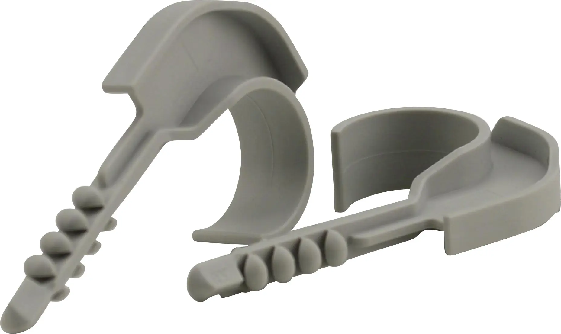 Einzelsteckschelle 20-25mm grau 10x