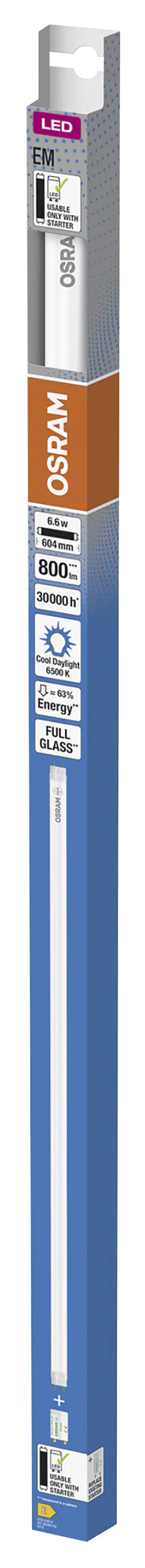 Osram LED Röhre T8 60 cm G13 6,6 W kaltweiß