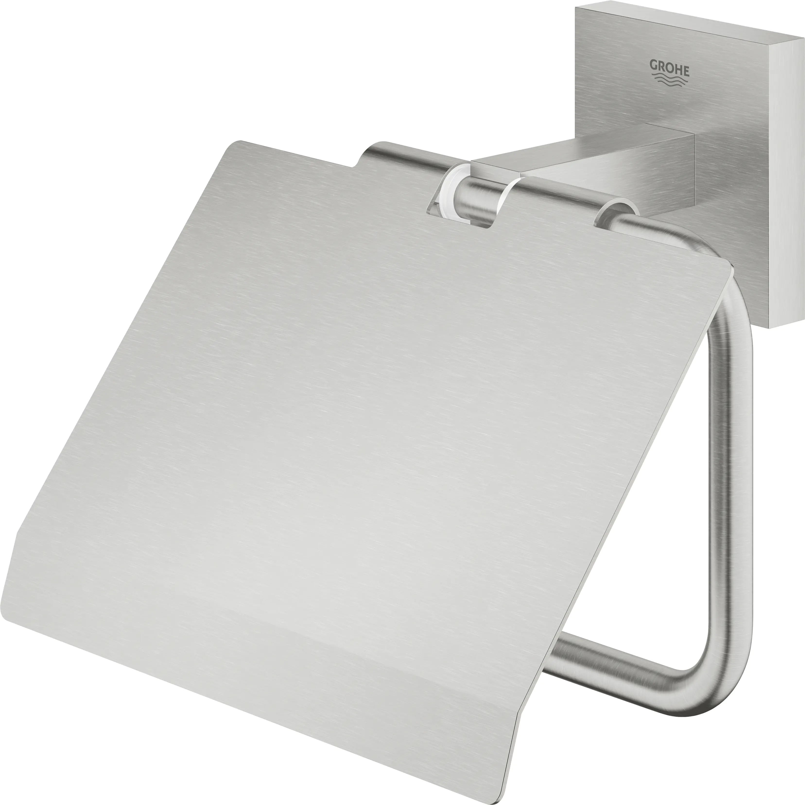 Grohe Start Cube WC-Papierhalter supersteel klebbar Grohe Start Cube WC-Papierhalter supersteel klebbar