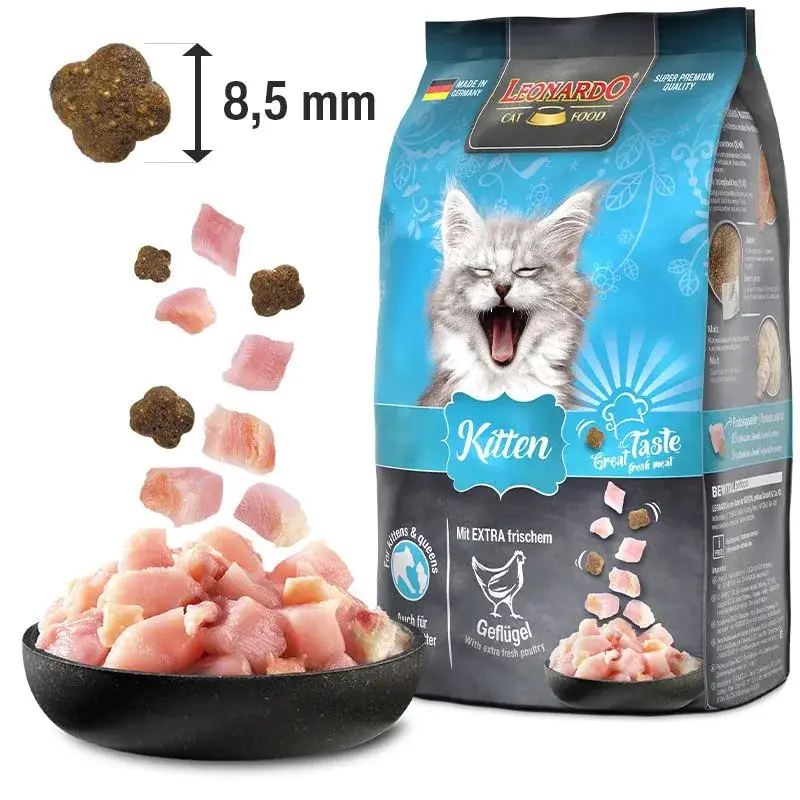 Leonardo Katzentrockenfutter Leo Kitten mit extra frischem Geflügel 300 g
