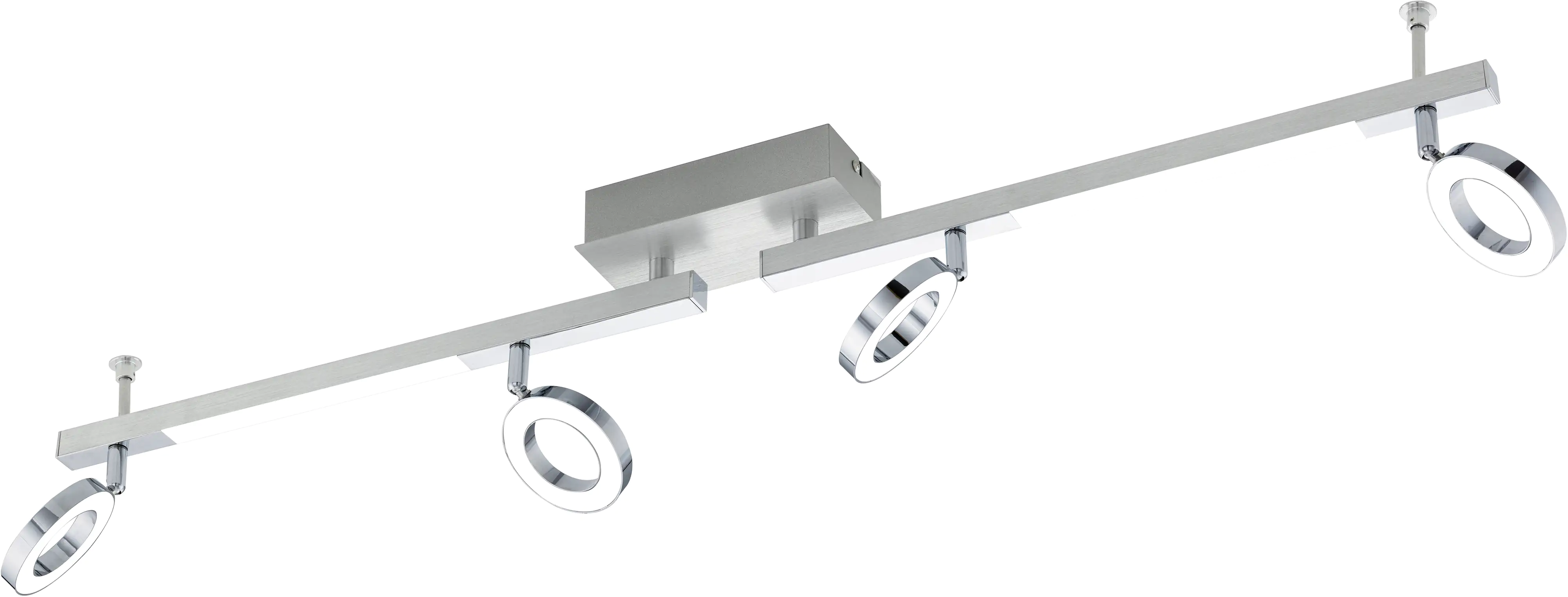 Eglo 4er LED Spot Cardillio 1 alu-chrom 98,5 x 8,5 cm warmweiß Eglo 4er LED Spot Cardillio 1 alu-chrom 98,5 x 8,5 cm warmweiß
