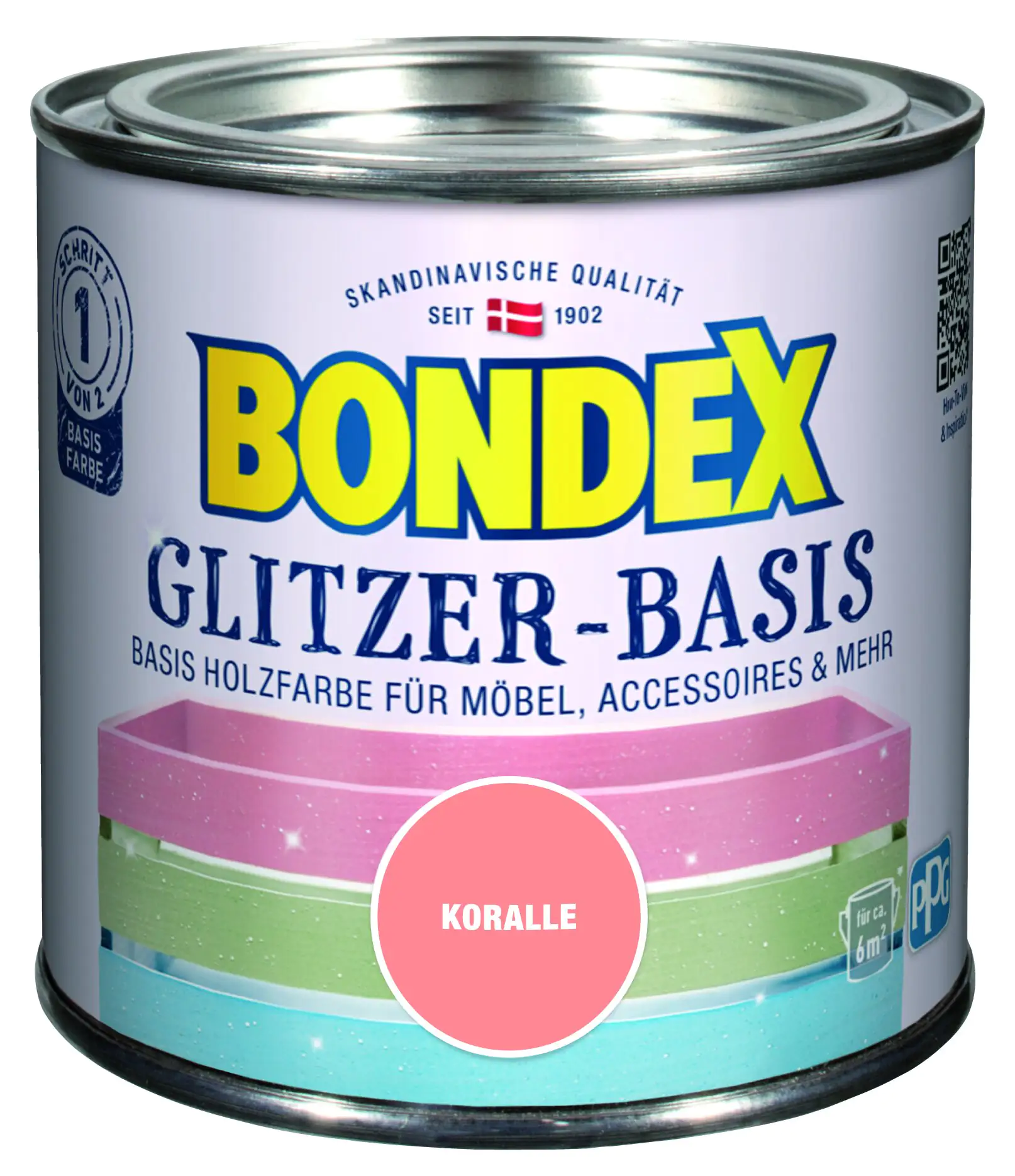 Bondex Glitzer-Basis 500 ml koralle Bondex Glitzer-Basis 500 ml koralle