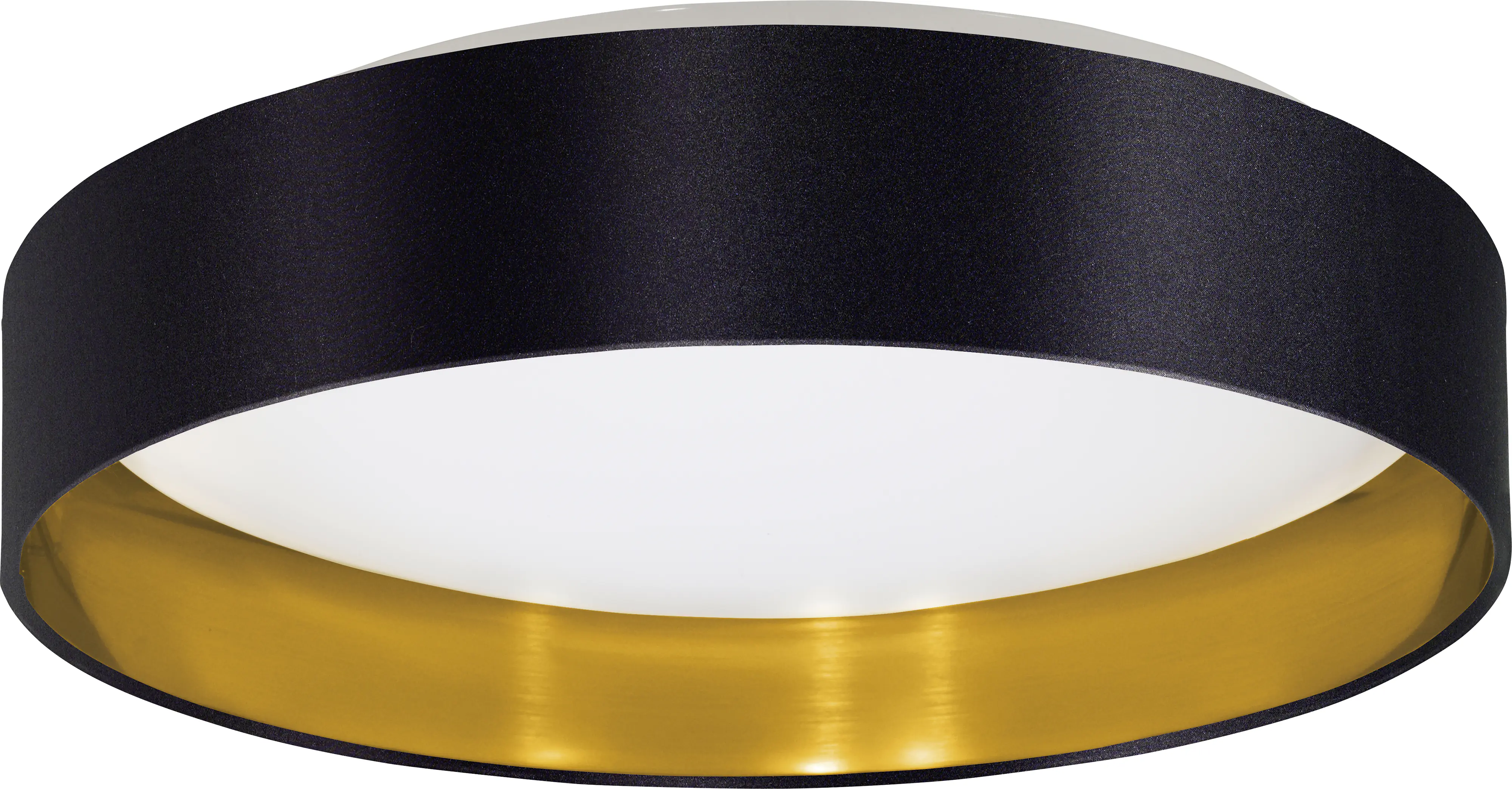Eglo LED Deckenleuchte Maserlo 2 schwarz-gold Ø 38 cm warmweiß