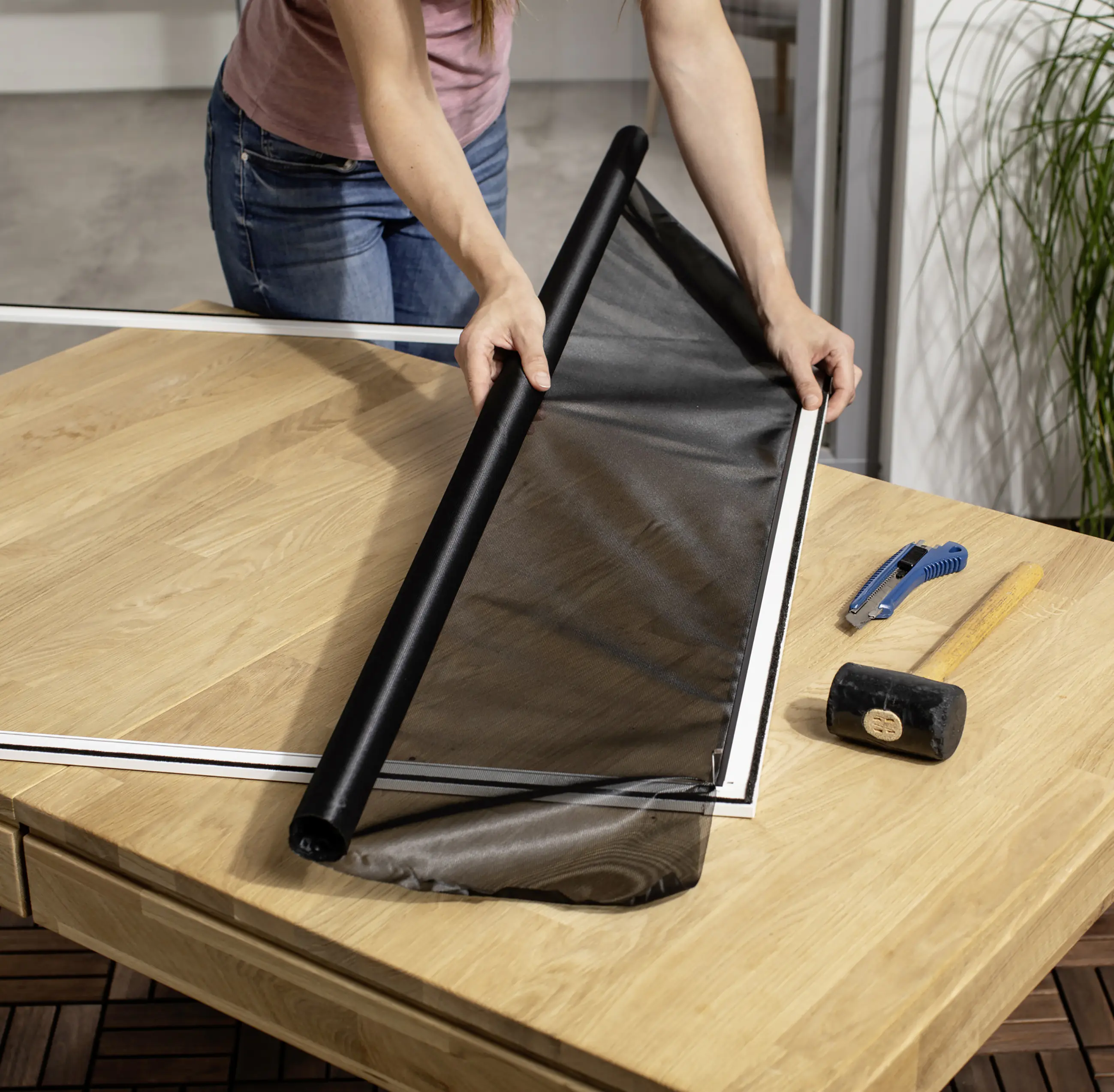 Primaster Pollenschutznetz 120 x 150 cm Rolle schwarz