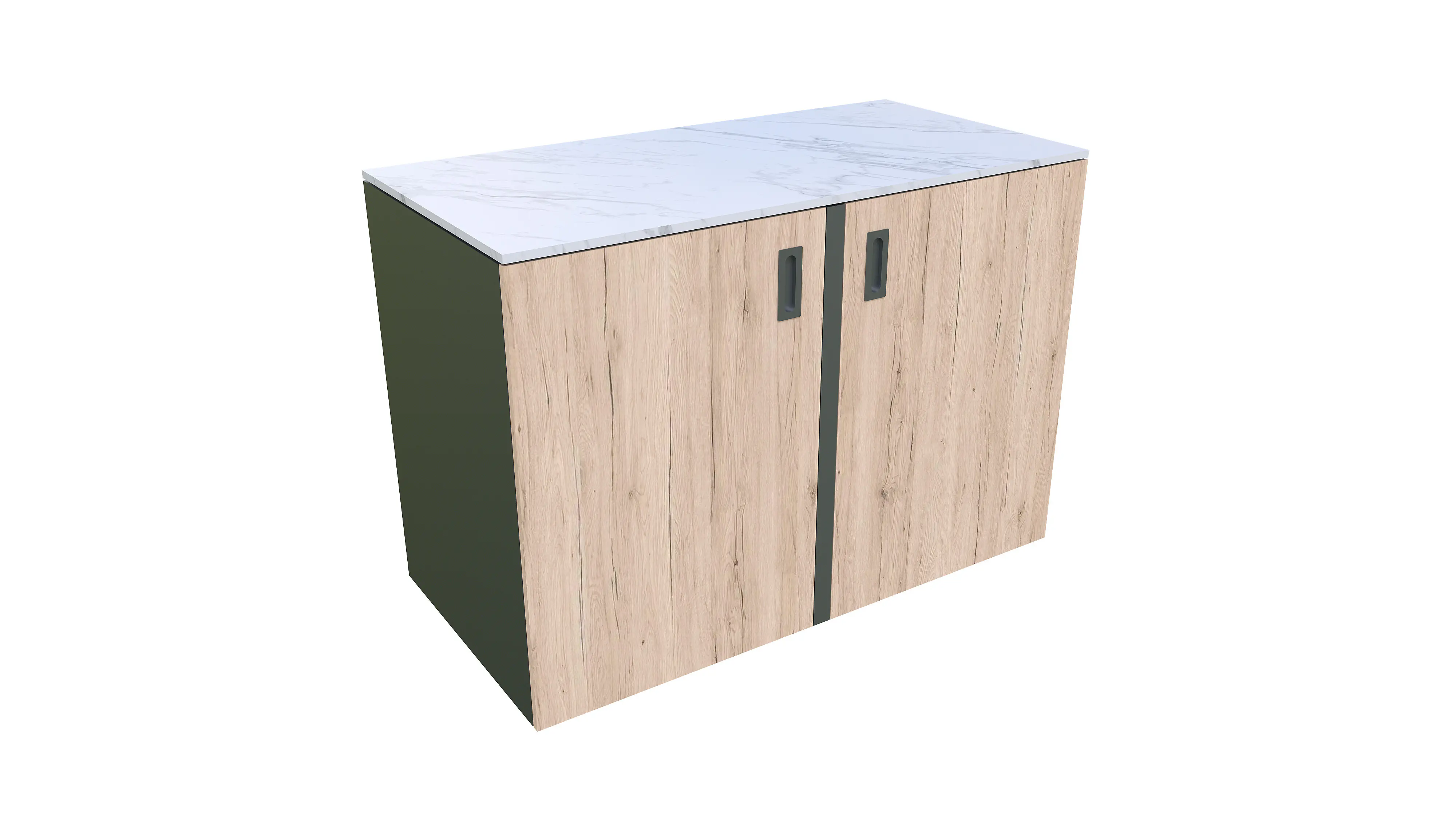 Bellano Living Eck Element für Outdoorküchen inkl. 2 Türen eiche