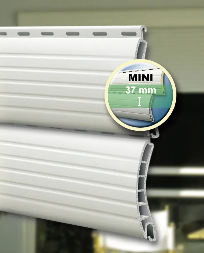 Schellenberg Rollladenprofil für System Mini 120 x 3,7 cm grau