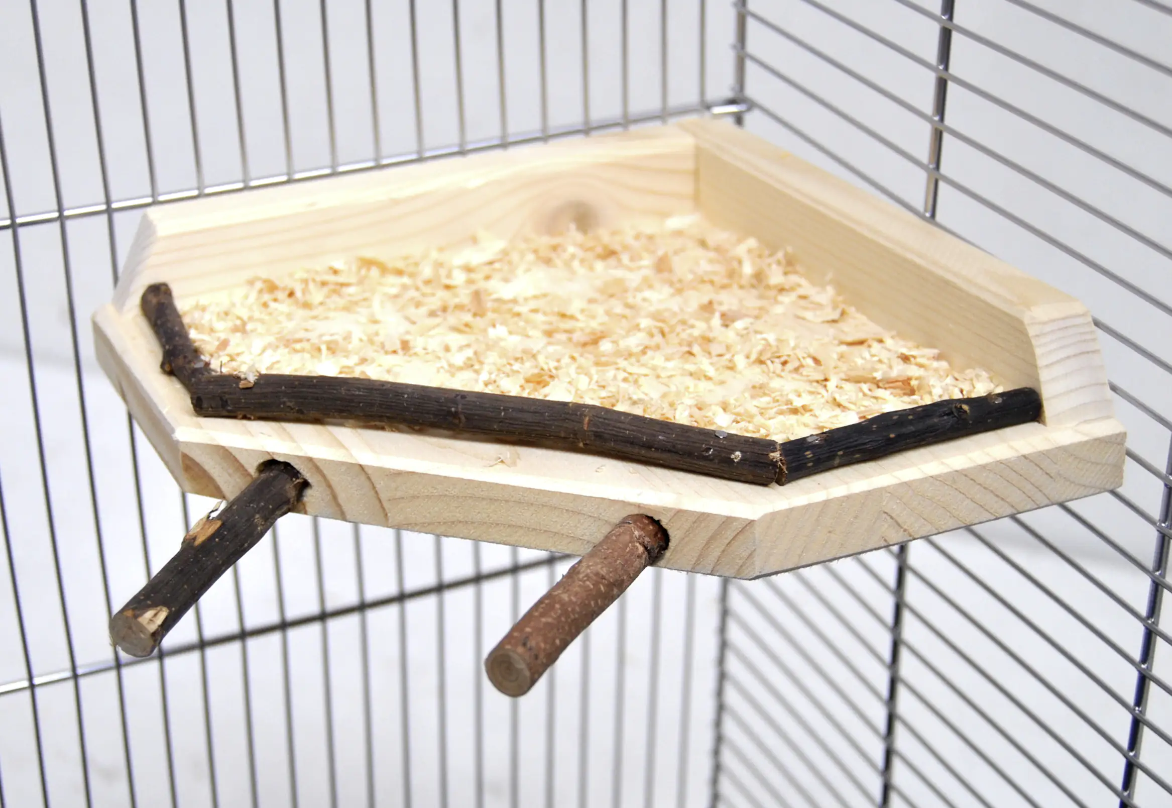 Ollesch Vogelsitzbrett Holz 19 x 19 cm natur