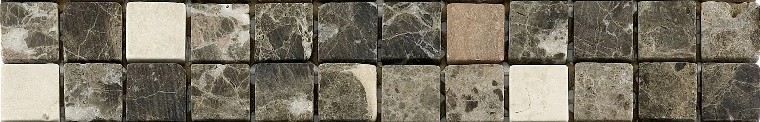 Fliesenbordüre Marmor Emperador 5 x 30 cm braun