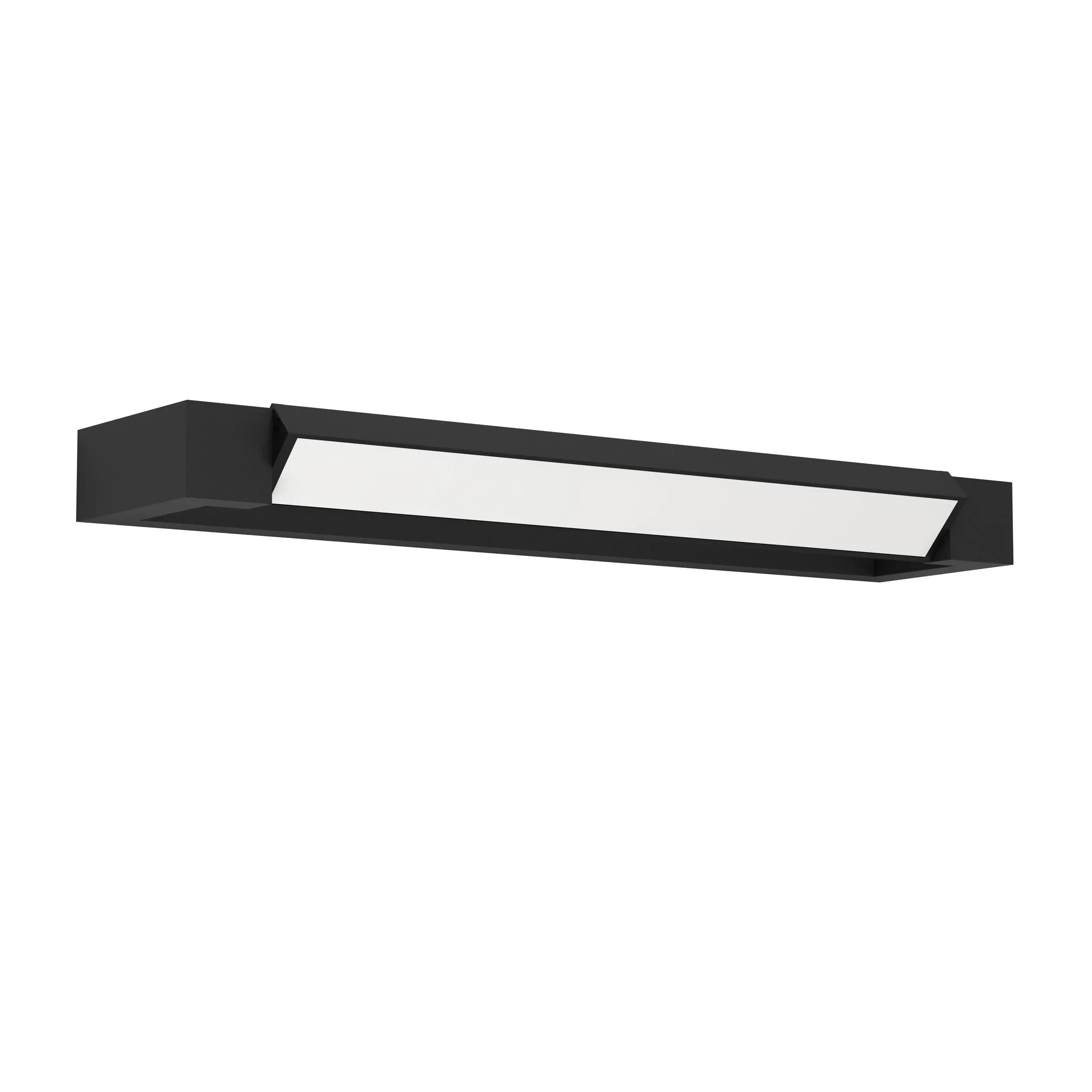 Eglo LED Badezimmer Lampe Gemiliana schwarz weiß 45 x 4 x 10 cm 