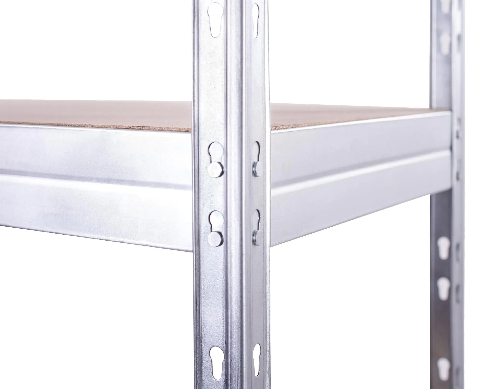 Rivet Metallsteckregal L 180 x 120 x 50 cm 5 Holzböden 1500 kg