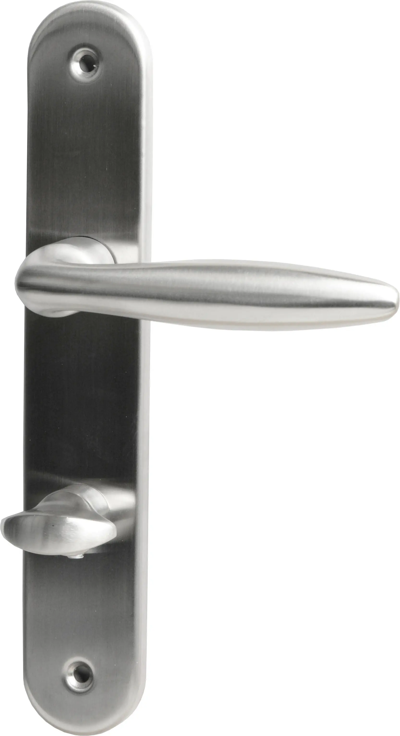 Südmetall WC-Türgriff-Garnitur Langschild Alison Edelstahl satiniert silber 235 x 40 mm