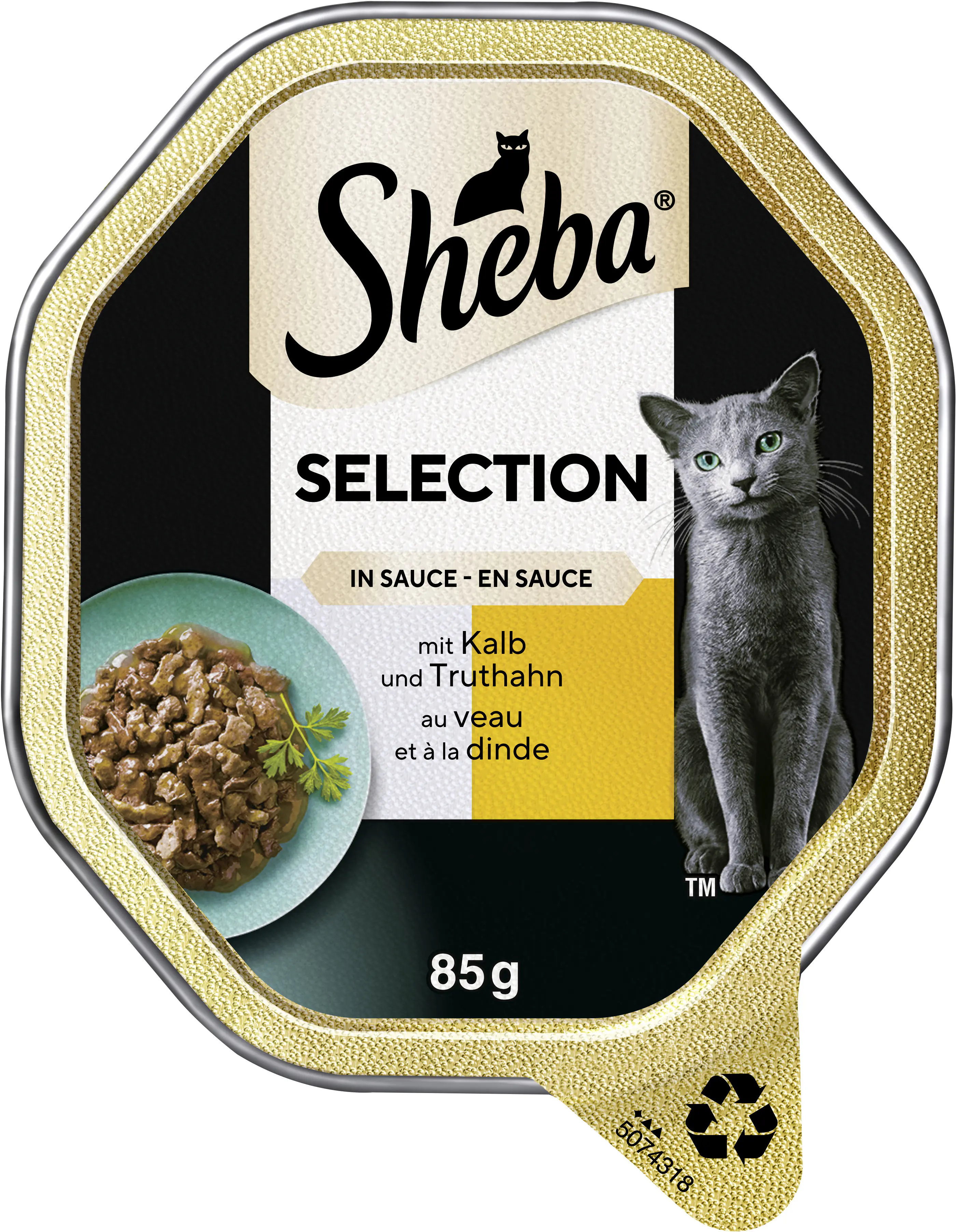 Sheba Selection in Sauce mit Kalb und Truthahn 85 g Sheba Selection in Sauce mit Kalb und Truthahn 85 g