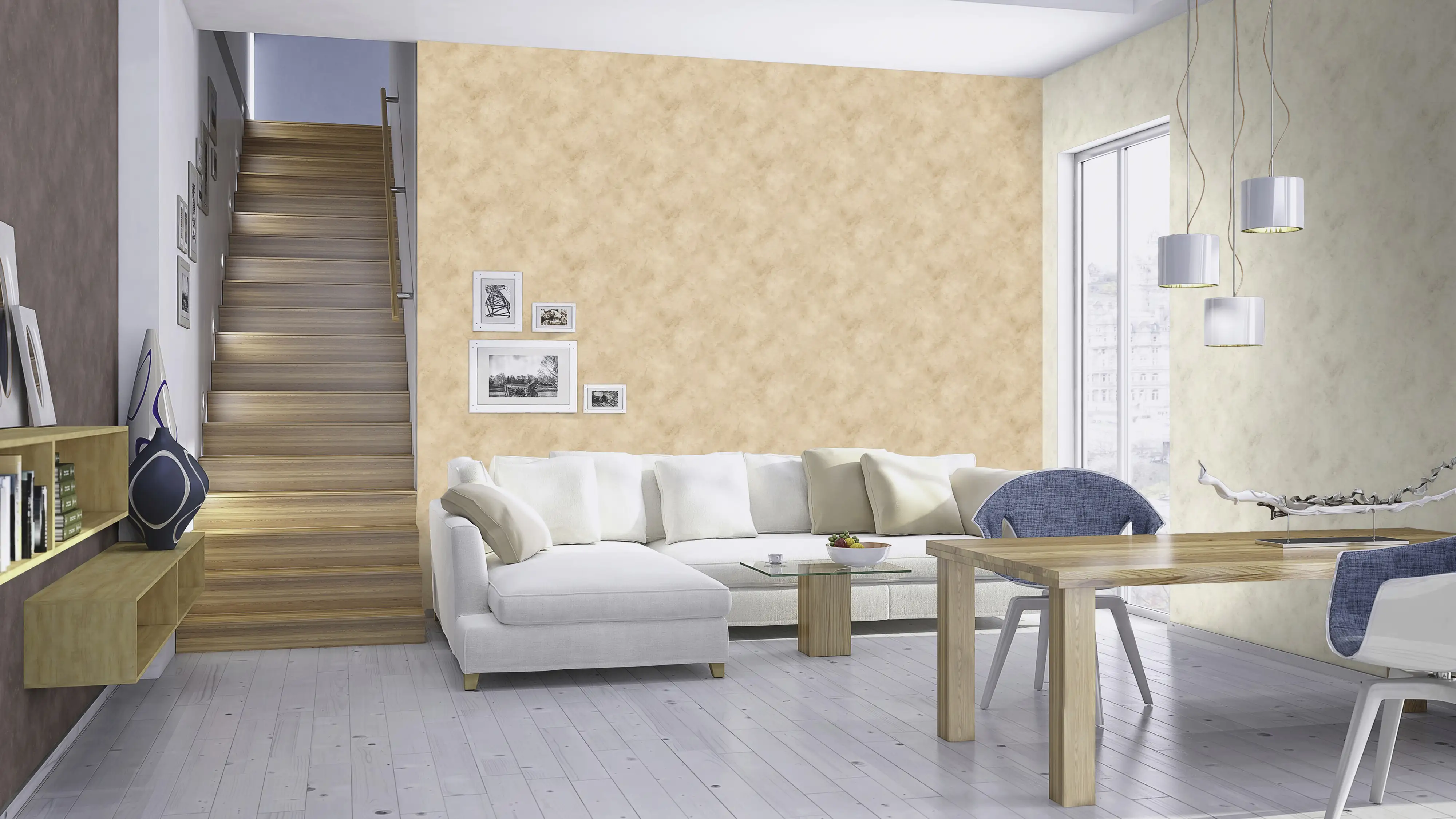 Rasch Vinyltapete 416930 Finca Rasch Vinyltapete 416930 Finca putzstruktur beige 10,05 x 0,53 m