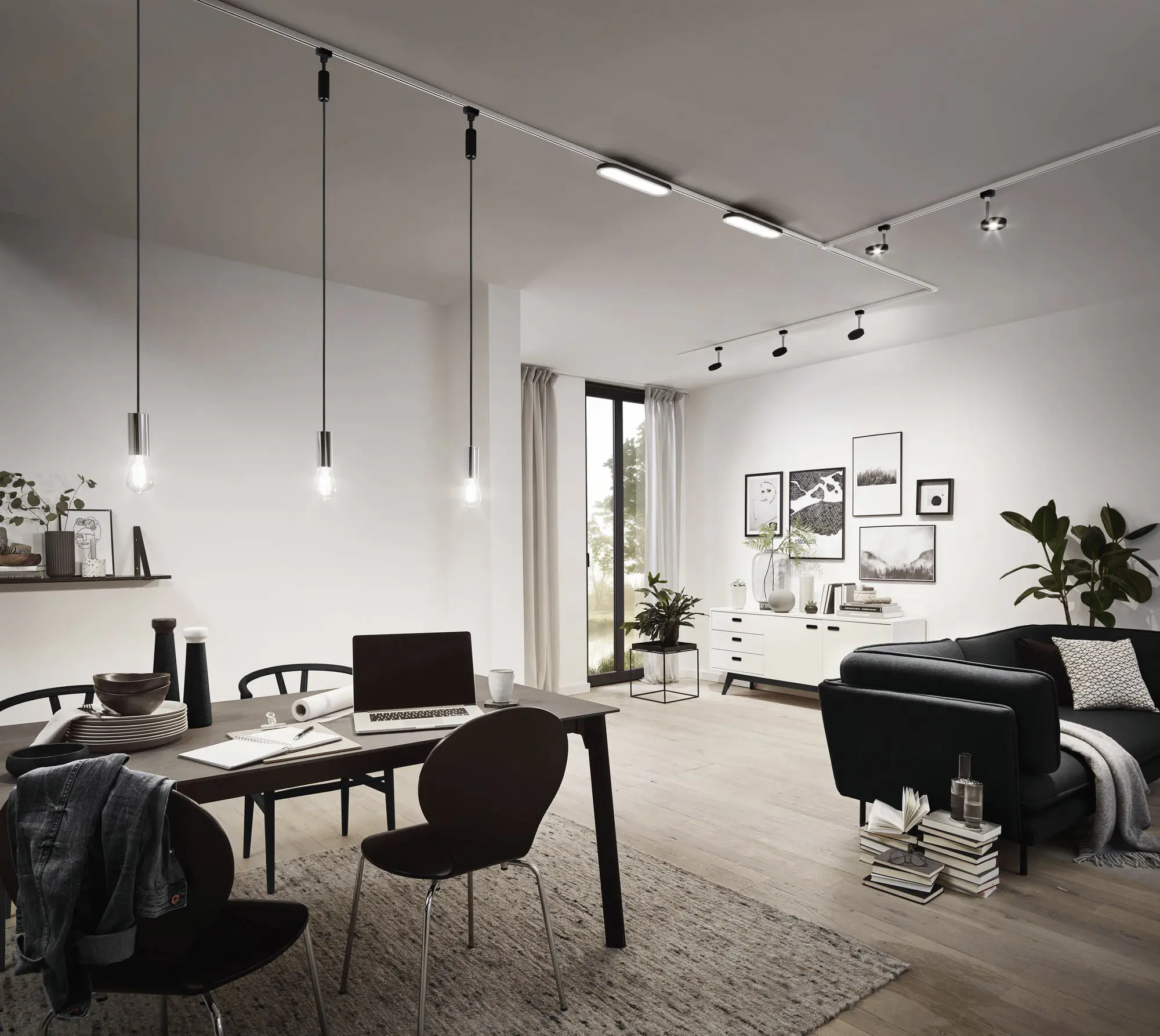 Paulmann URail 2Easy Pendel E27 schwarz matt max. 20 W