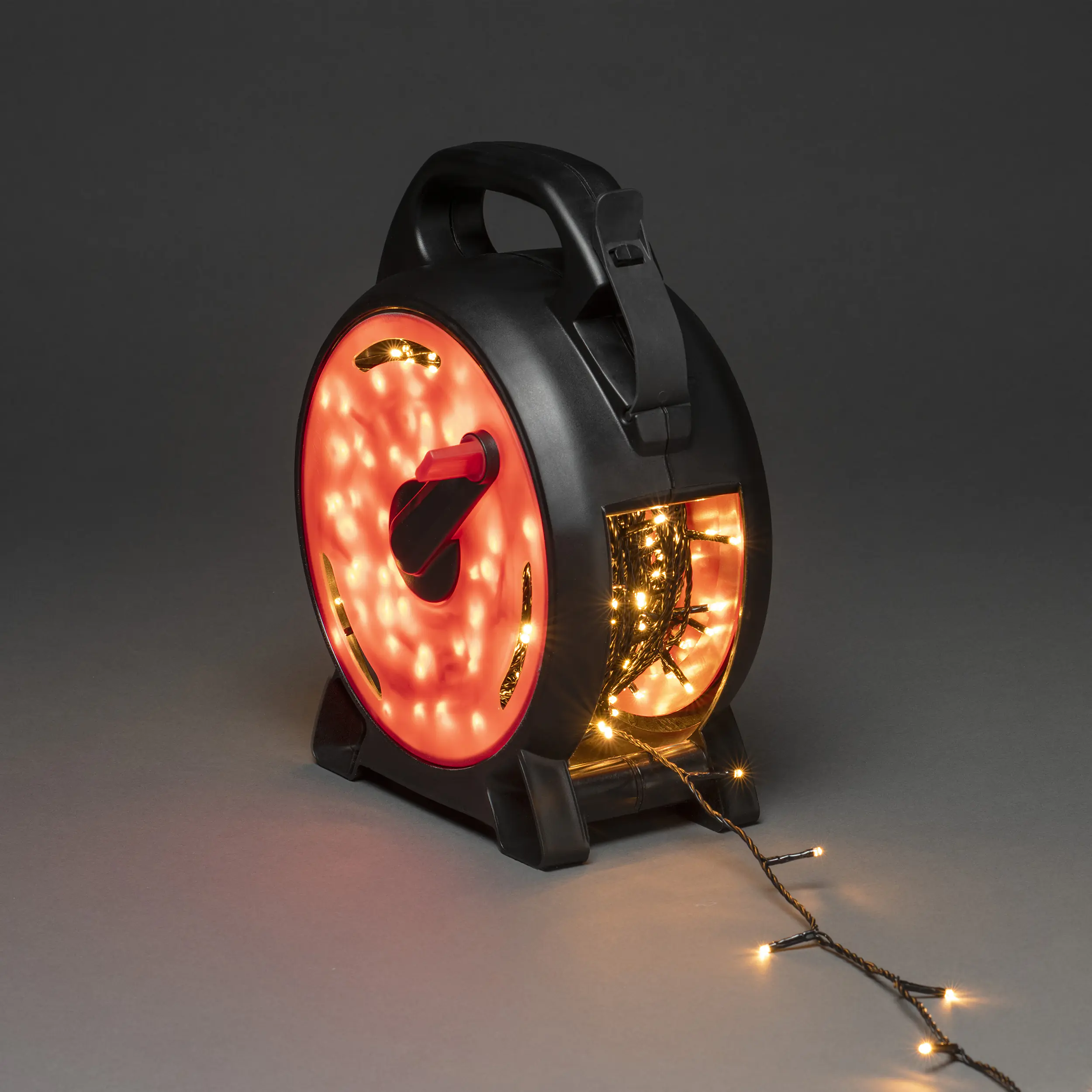 Konstsmide Micro LED Lichterkette 200 bernstein mit Kabelaufroller 13,93 m Konstsmide Micro LED Lichterkette 200 bernstein mit Kabelaufroller 13,93 m