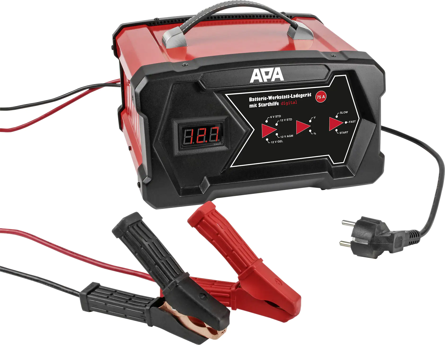APA Batterie-Werkstatt-Ladegerät digital 6/12V 12A APA Batterie-Werkstatt-Ladegerät digital 6/12V 12A