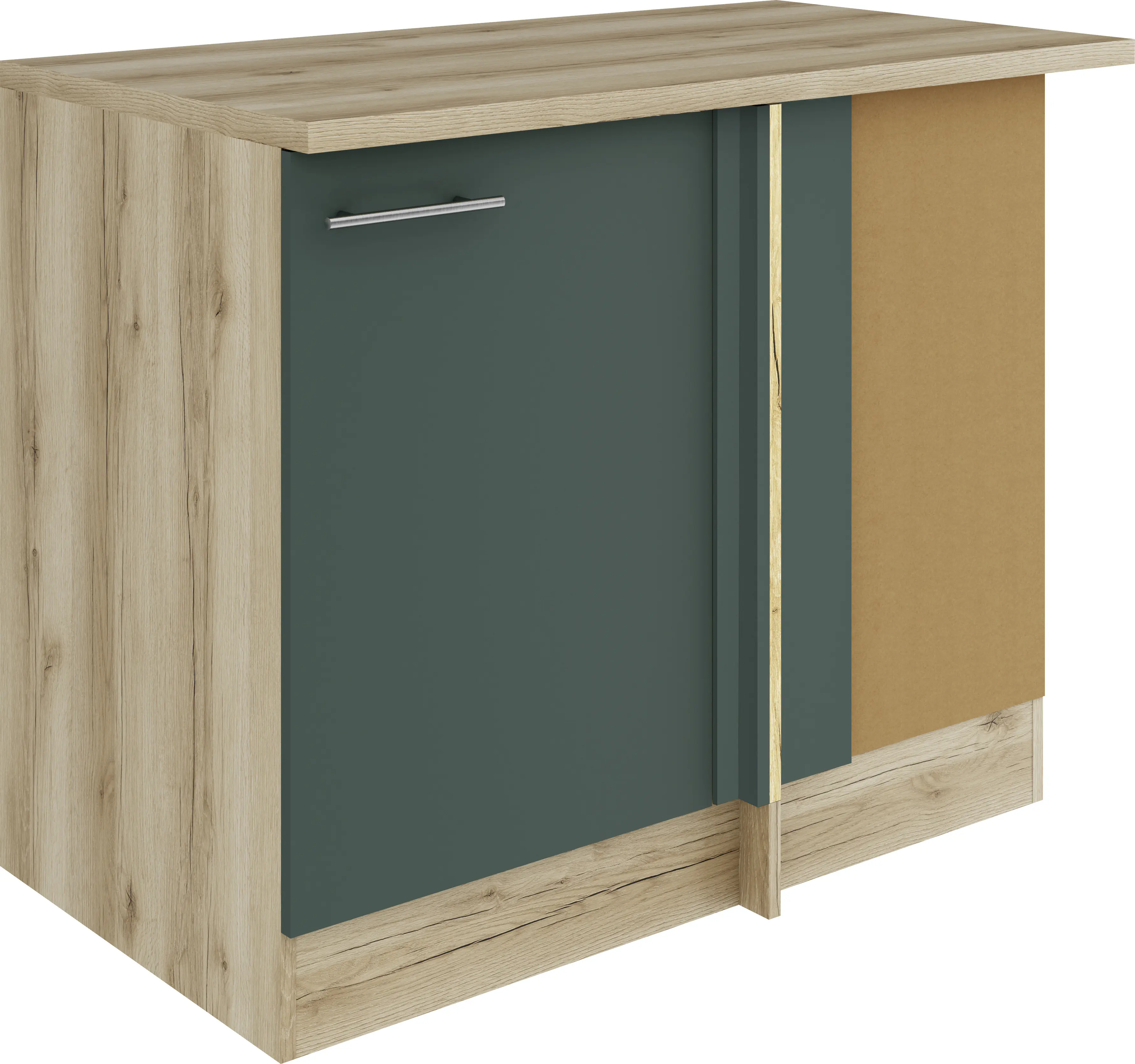 Optifit Eckunterschrank Savona 405 steingrün/eiche 110 cm