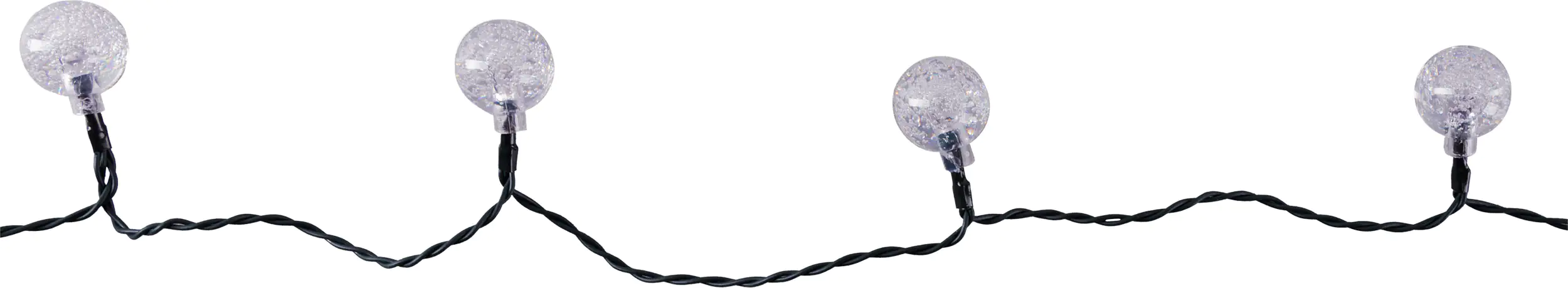 TrendLine LED-Lichterkette Kugeln Außen 2,7 m warmweiß mit Timer