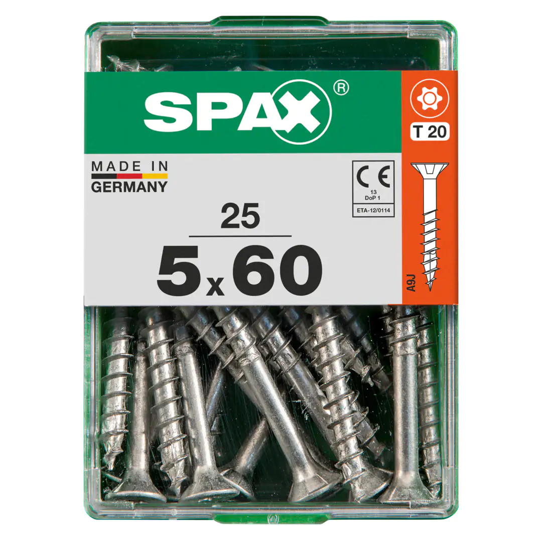 Spax Universalschrauben 5.0 x 60 mm TX 20 - 25 Stk. Spax Universalschrauben 5.0 x 60 mm TX 20 - 25 Stk.