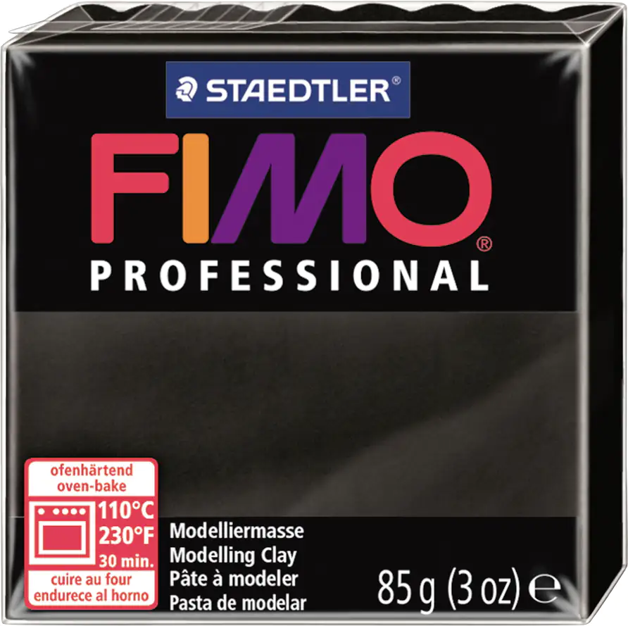Fimo professional schwarz 85 g