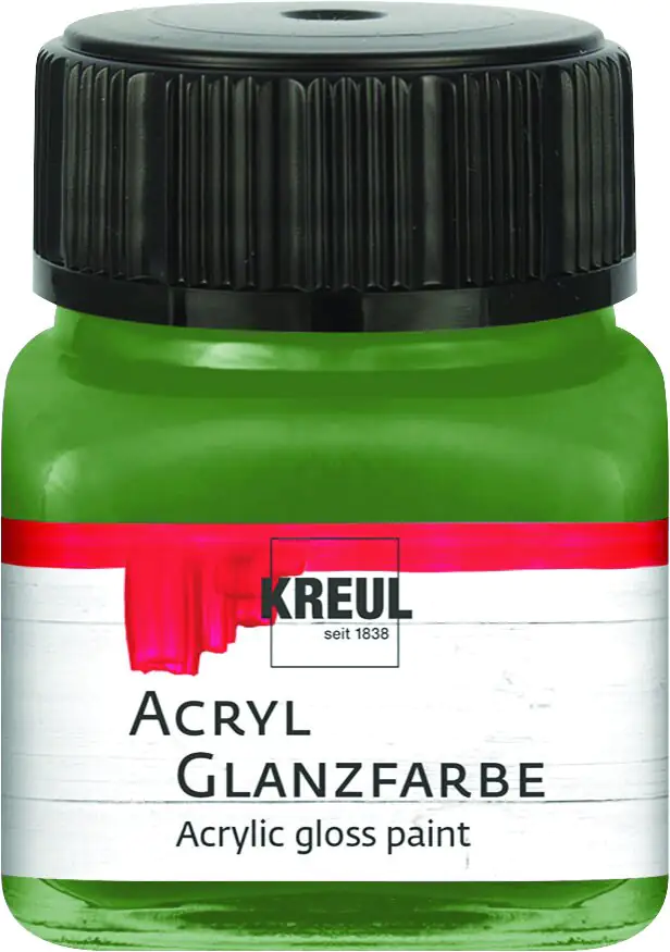 Kreul Acryl Glanzfarbe olivgrün 20 ml