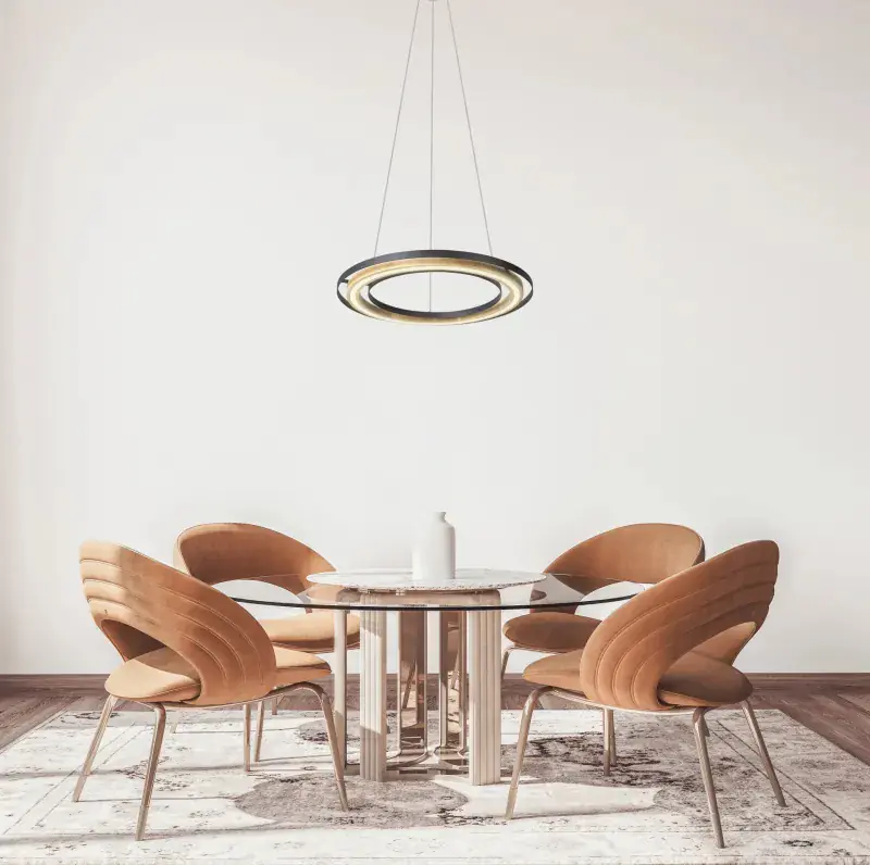 Globo Hängeleuchte 1 Rilas 56 x 150 cm Ø x H schwarz warmweiß