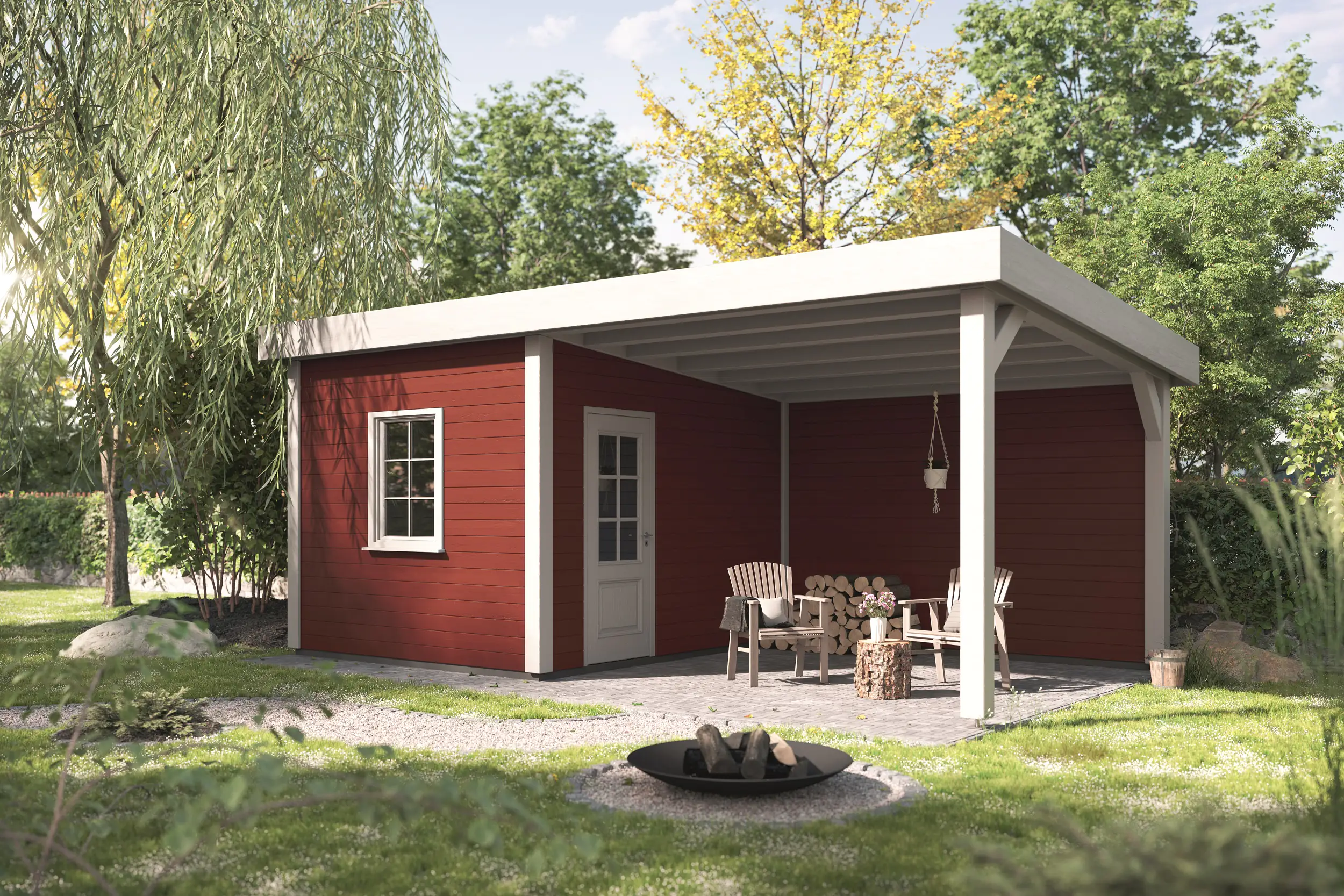 Alpina Wetterschutzfarbe 2,5 L schwedenrot