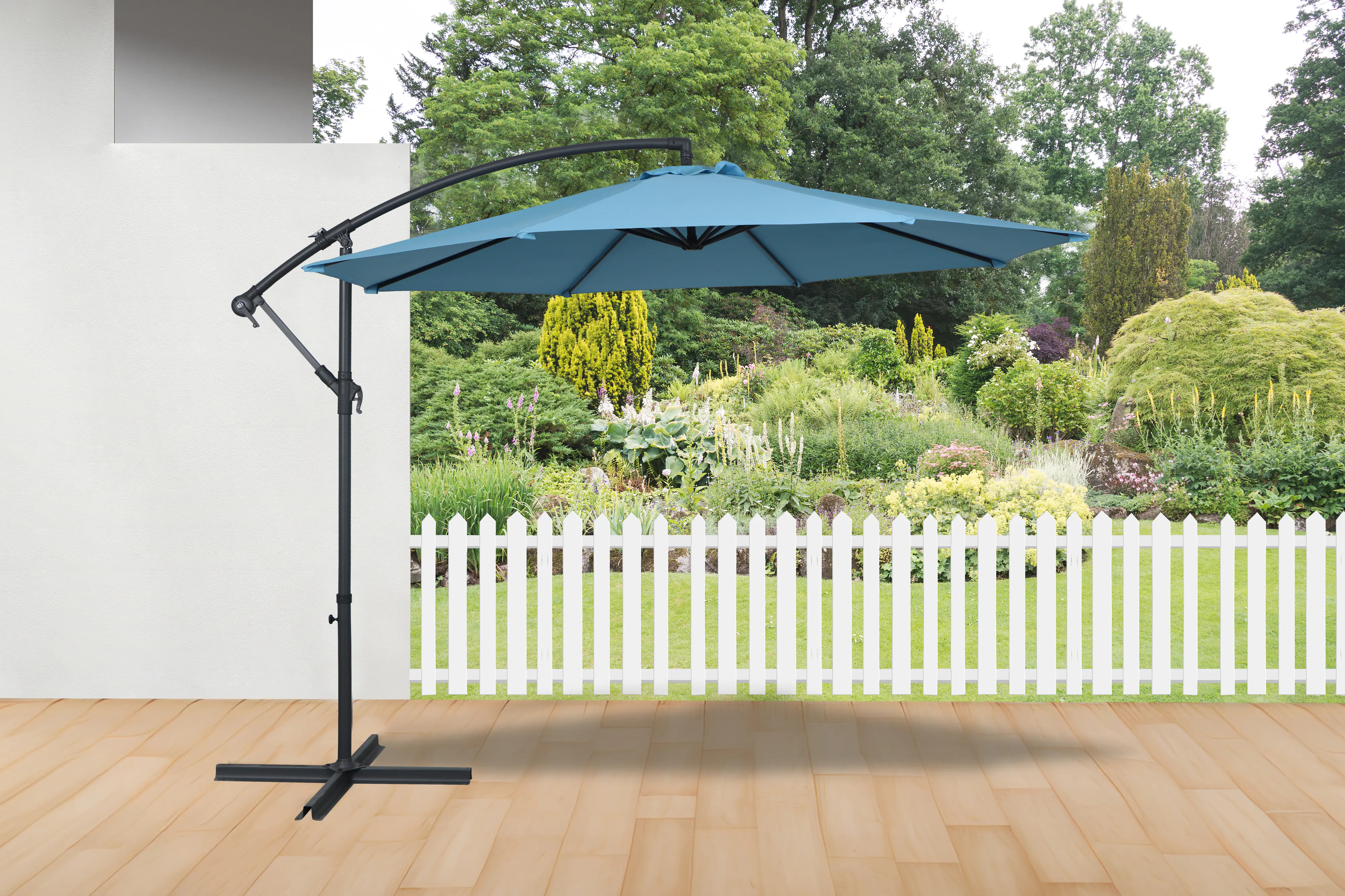 TrendLine Sonnenschirm hellblau Ø 300 cm