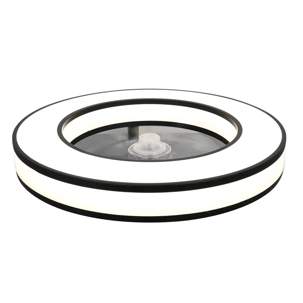 LED Deckenleuchte mit Ventilator Pura Ø 42 cm 42 W schwarz LED Deckenleuchte mit Ventilator Pura Ø 42 cm 42 W schwarz